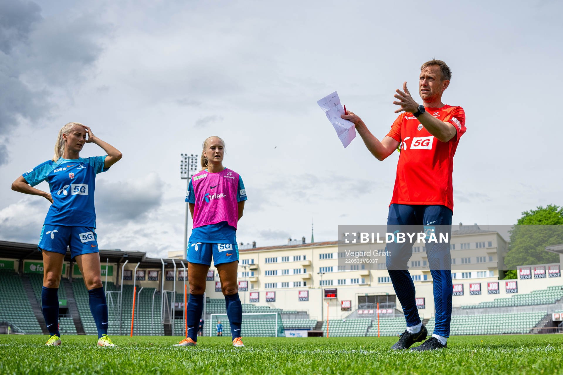 Martin Sjögren, head coach of the Norwegian women's