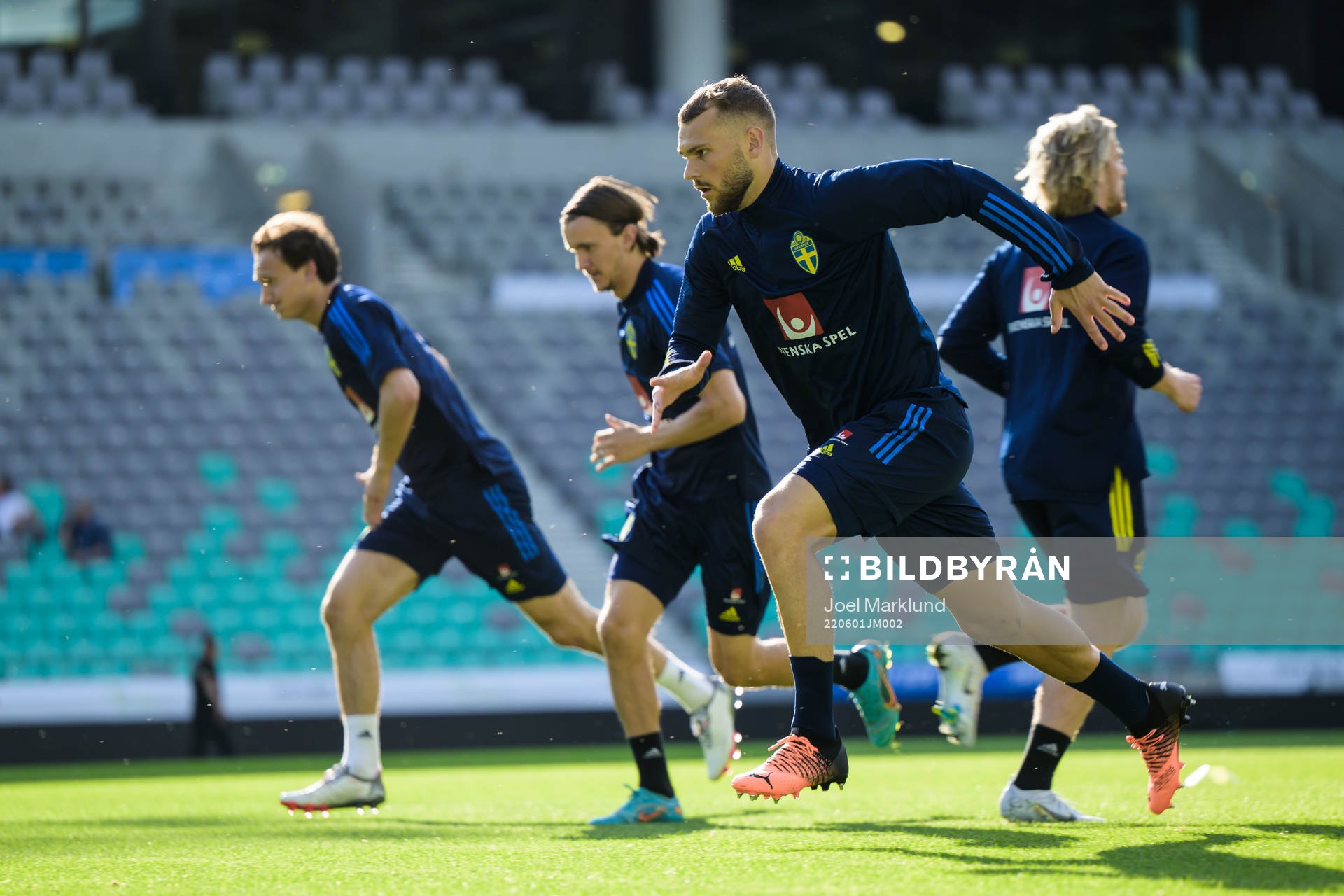 Jesper Karlström of the Swedish national football team