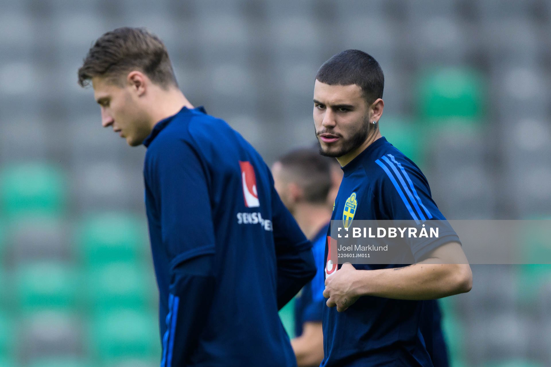 Mattias Svanberg and Edvin Kurtulus of the Swedish national