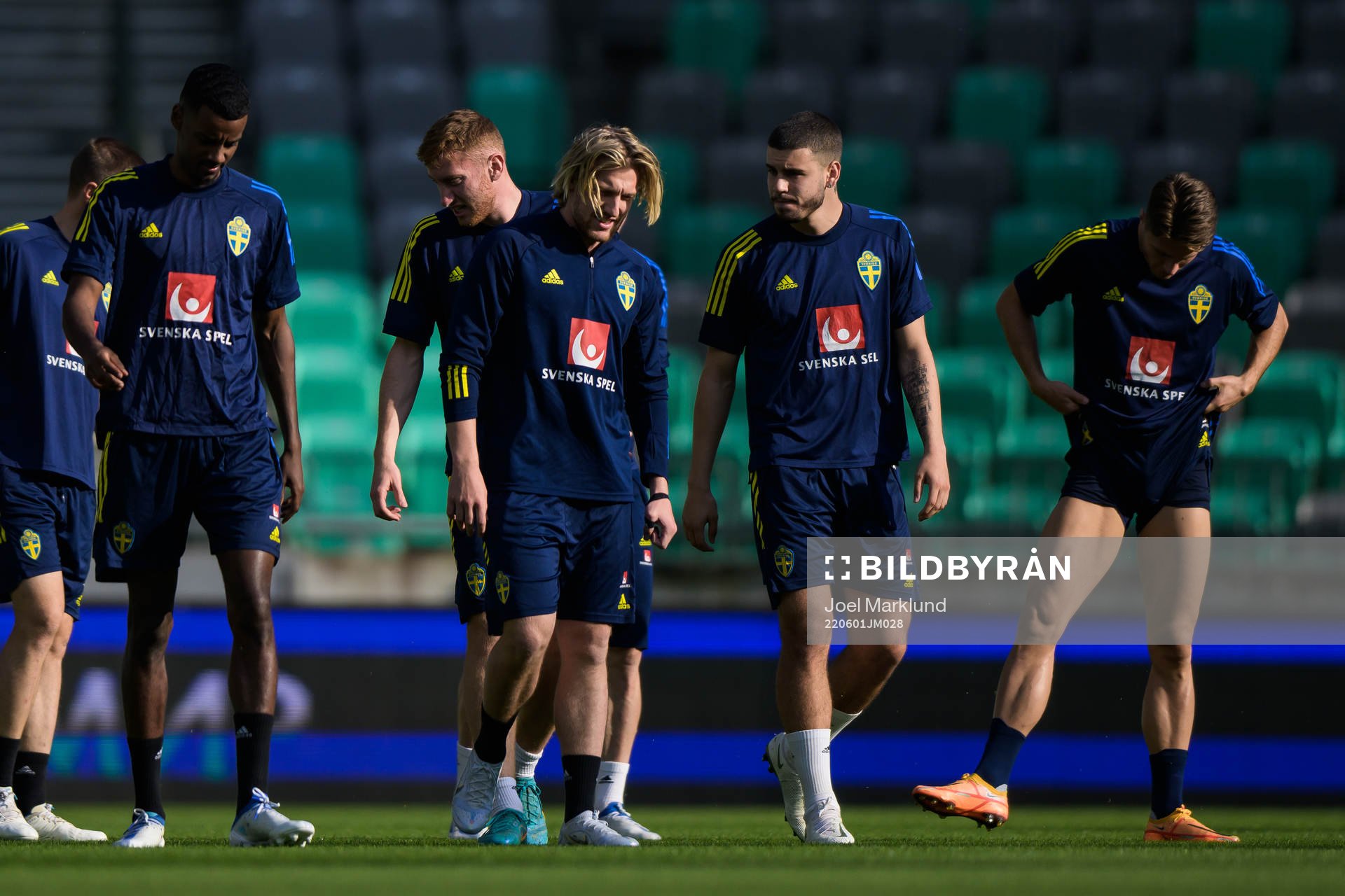 Alexander Isak, Dejan Kulusevski, Emil Forsberg, Edvin