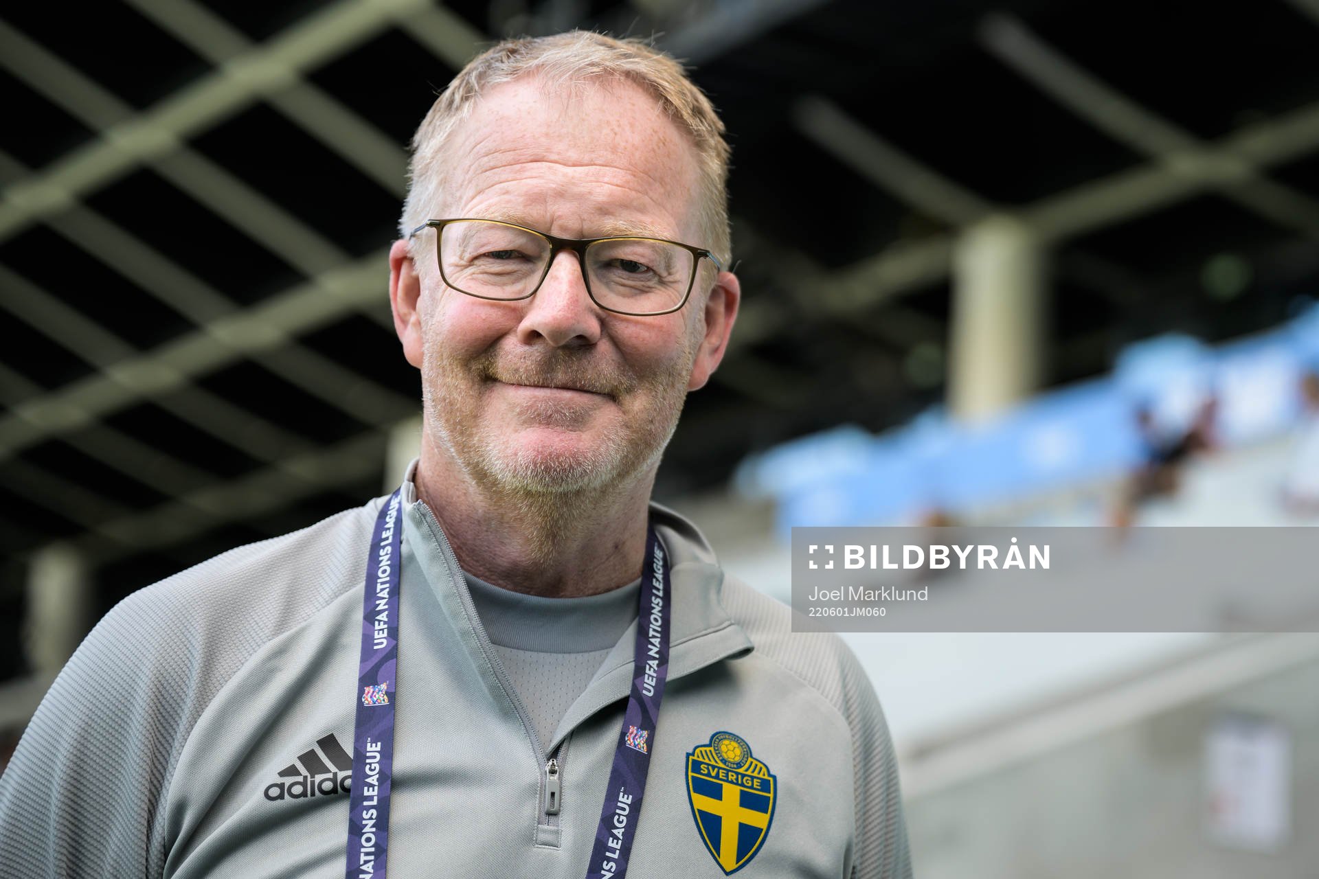 Scout Lasse Jacobsson of the Swedish national football team