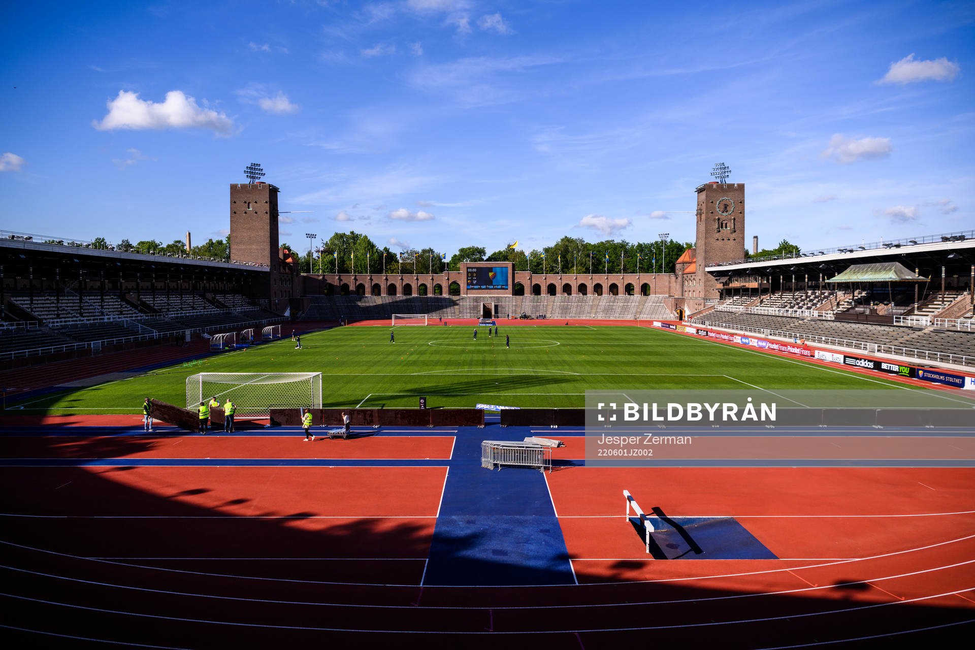 Vy av Stockholms Stadion