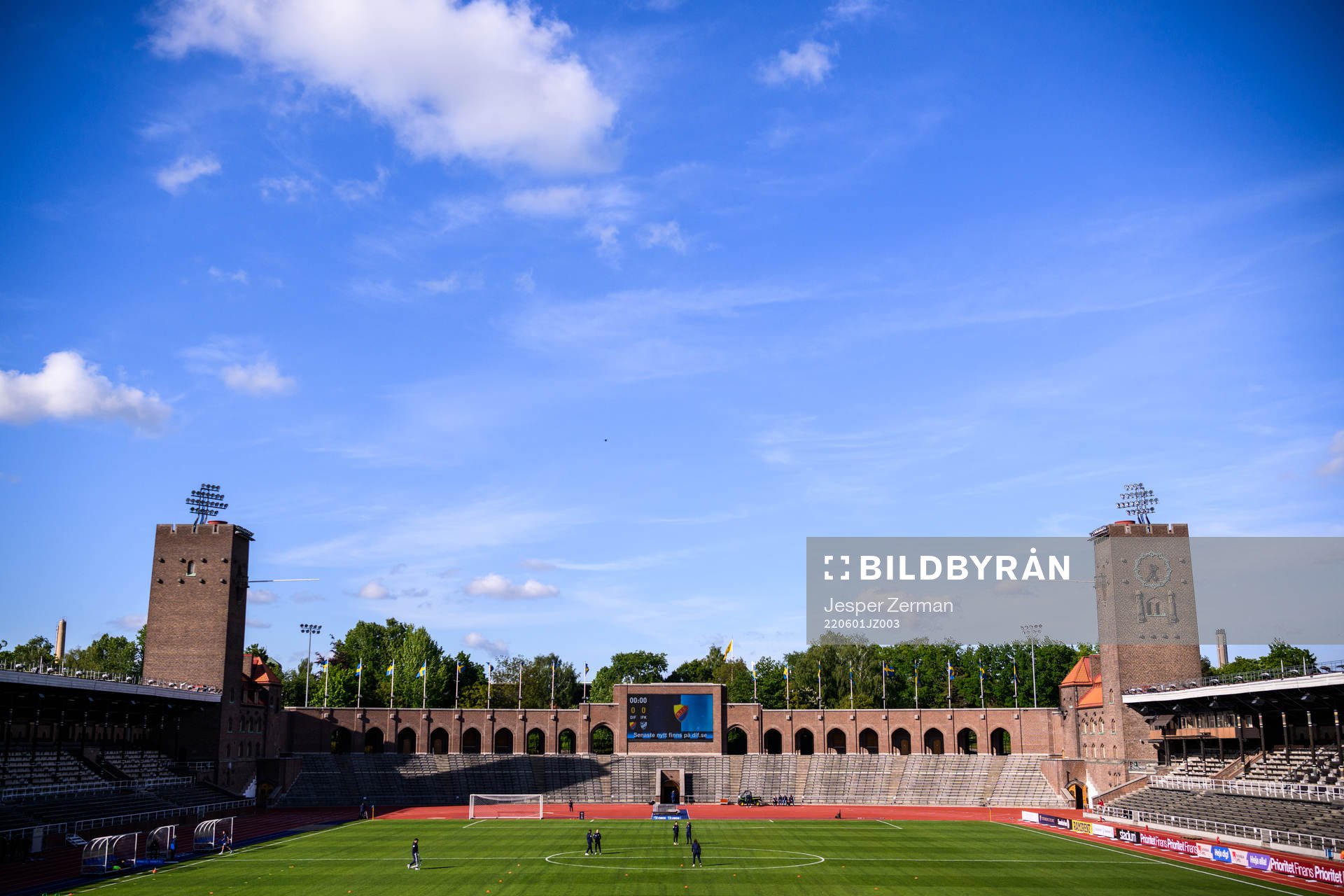Vy av Stockholms Stadion