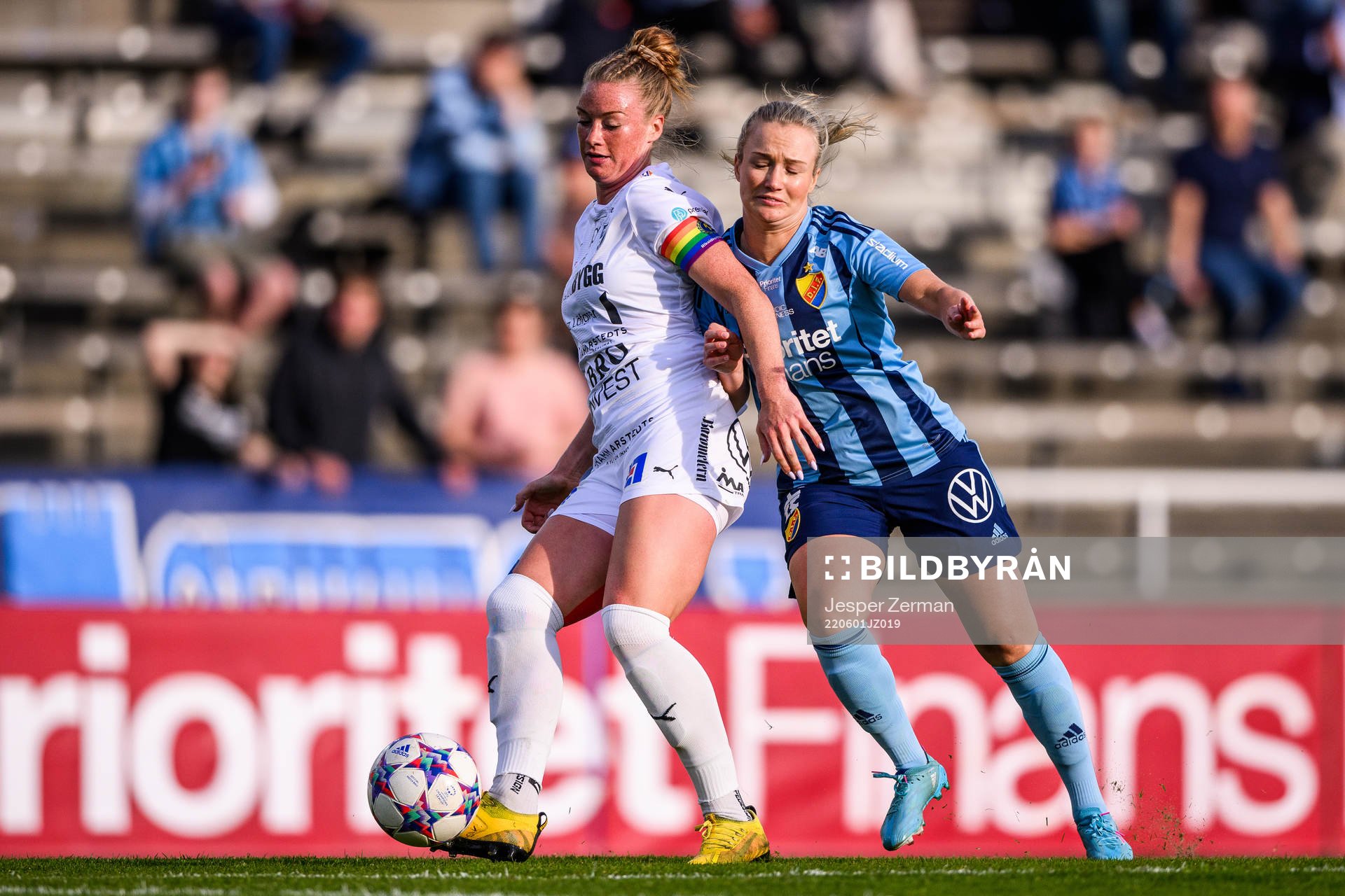 Kalmars Paige Culver och Djurgårdens Tove Almqvist