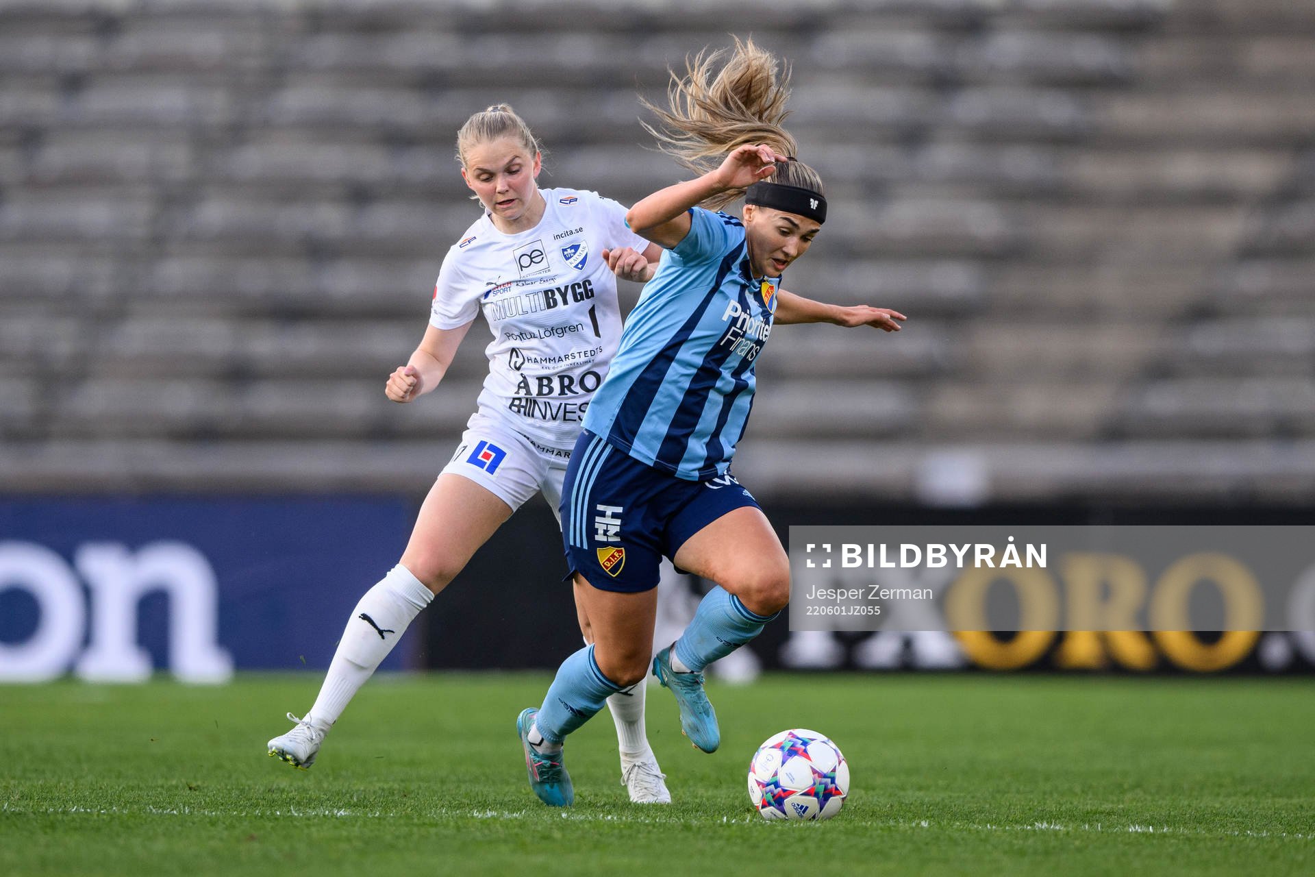 Kalmars Amanda Persson och Djurgårdens Lova Lundin