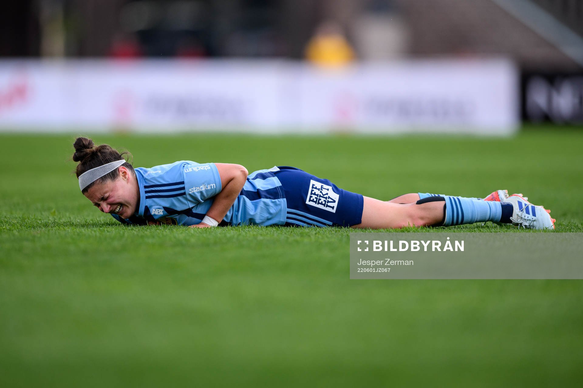 Djurgårdens Hayley Dowd har ont