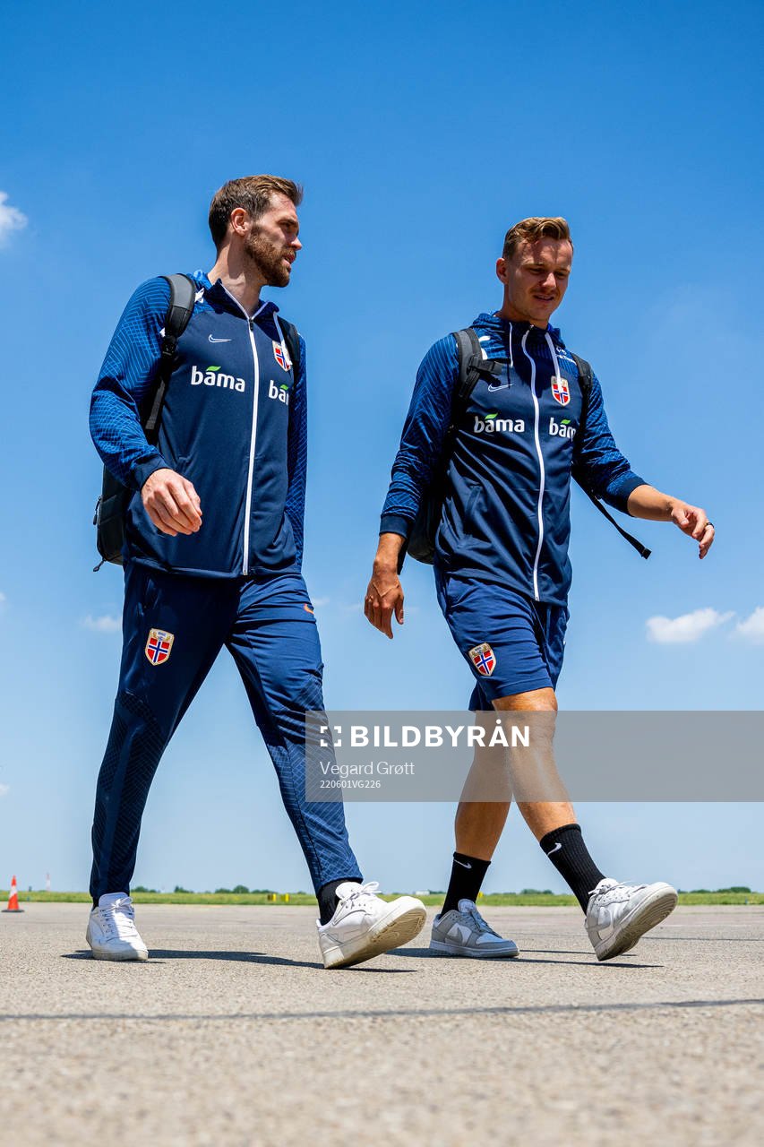 Brede Moe and Marius Lode of the Norwegian national