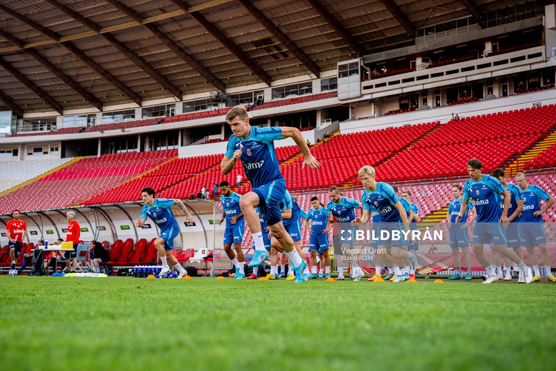 Alexander Sørloth of the Norwegian national football team