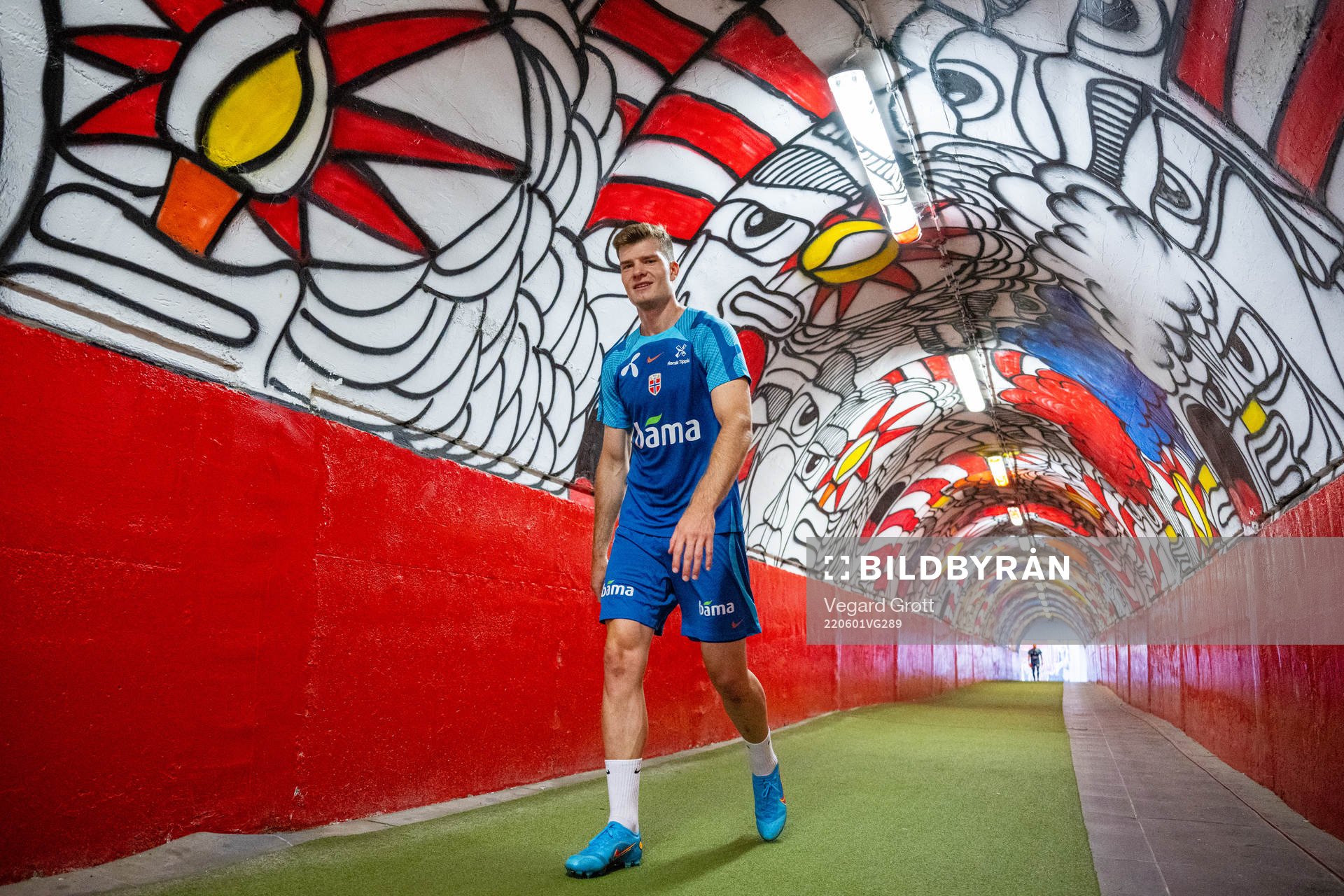 Alexander Sørloth of the Norwegian national football team