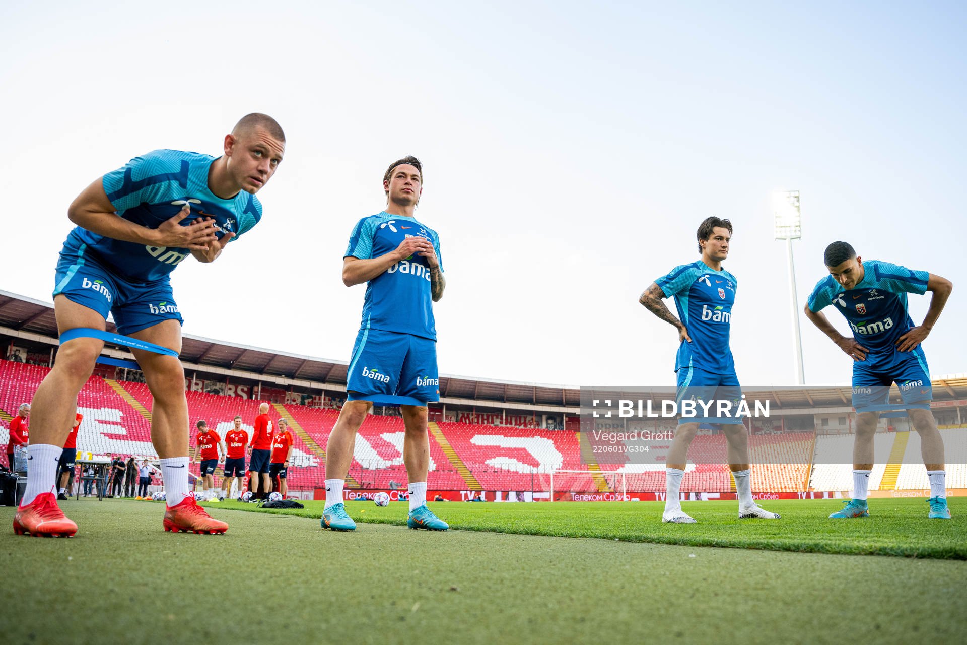 Julian Ryerson, Patrick Berg, Mathias Normann and Mohamed