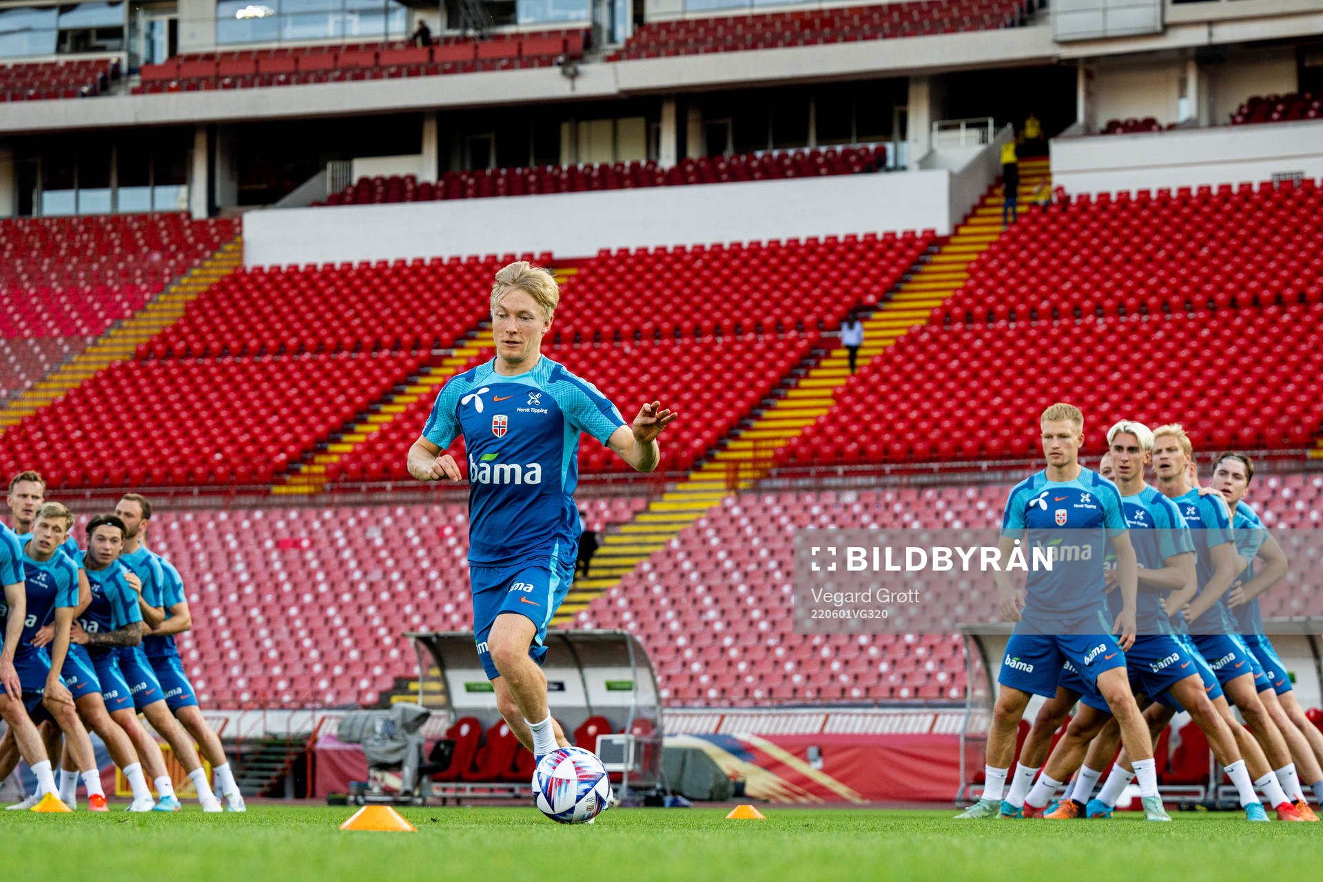 Birger Meling of the Norwegian national football team