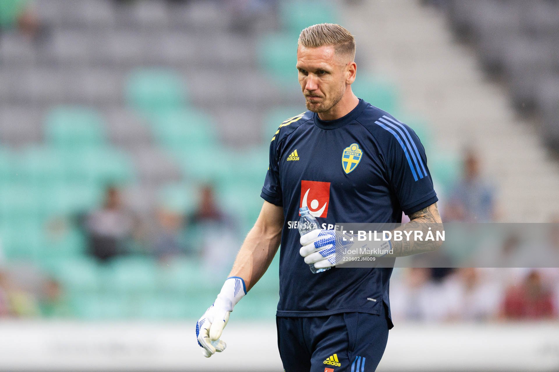 Goalkeeper Robin Olsen of Sweden