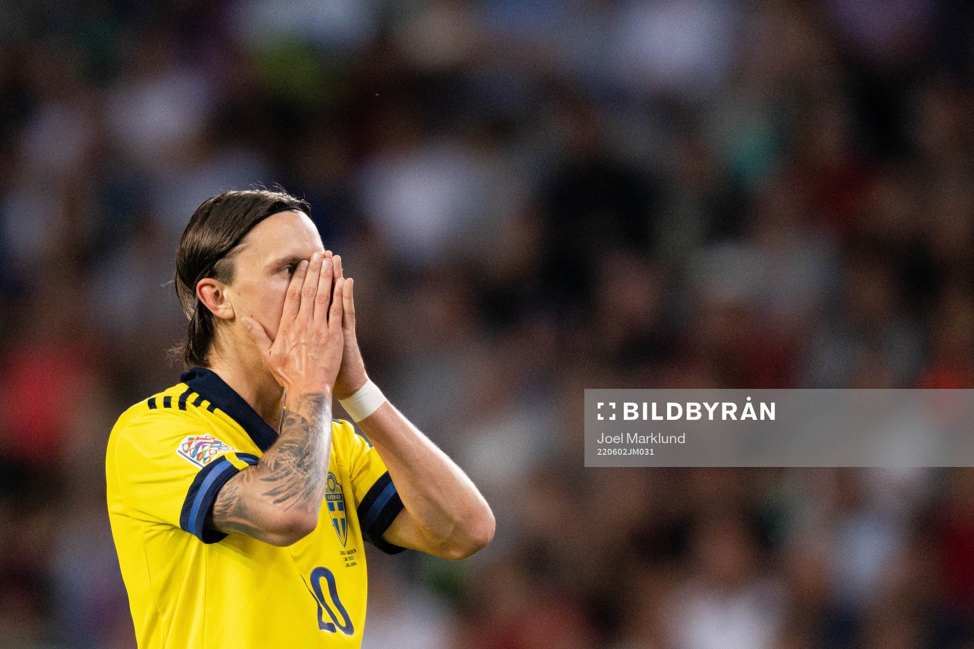 Kristoffer Olsson of Sweden looks dejected