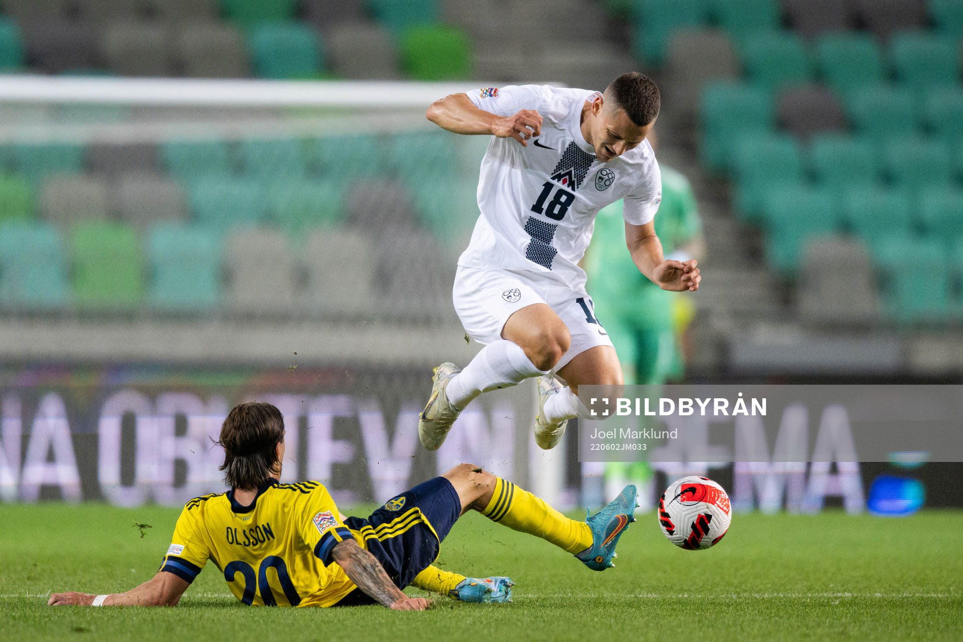 Kristoffer Olsson of Sweden and Zan Celar of Slovenia