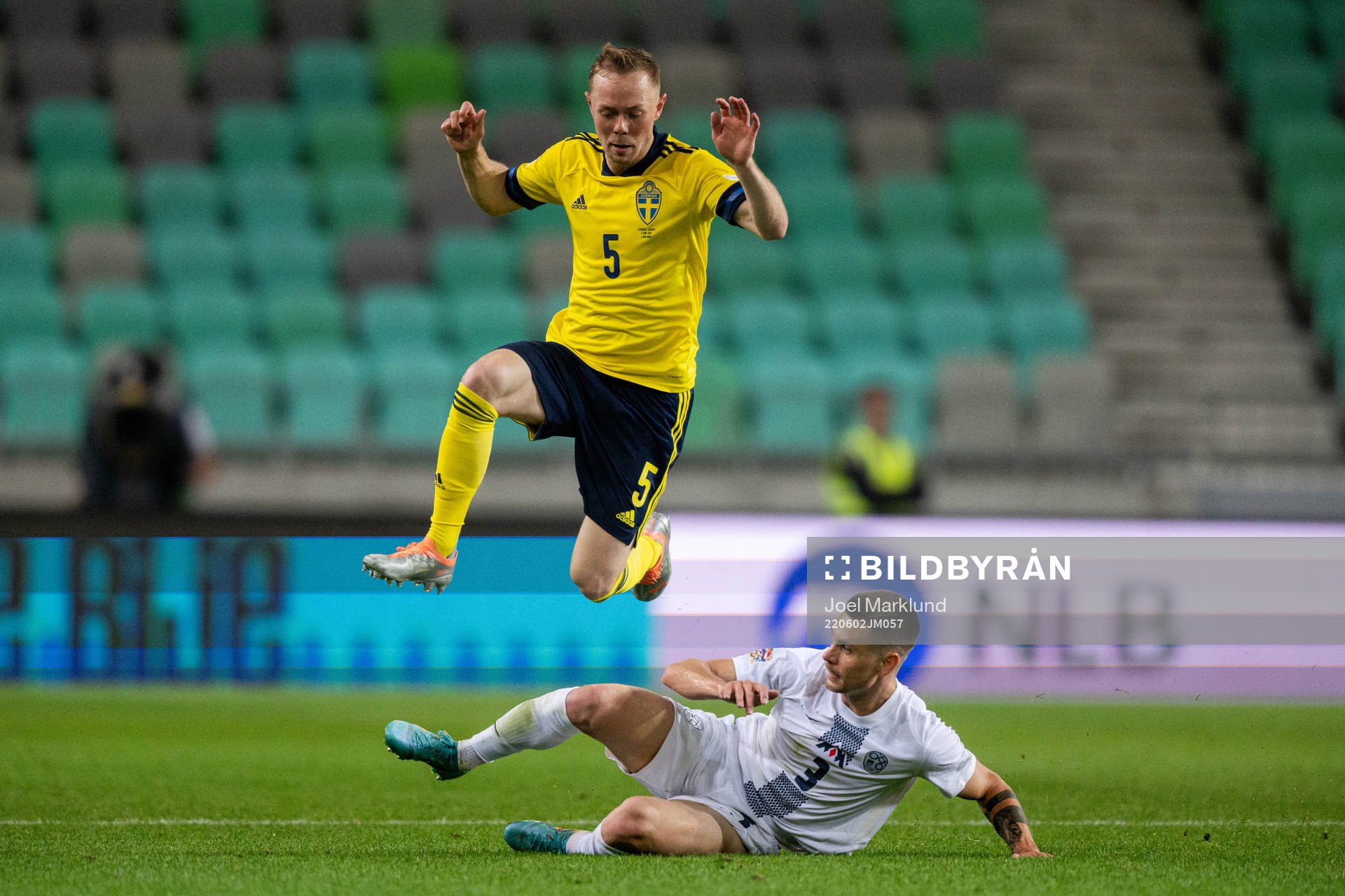 Joel Andersson of Sweden and Gregor Sikošek of Slovenia