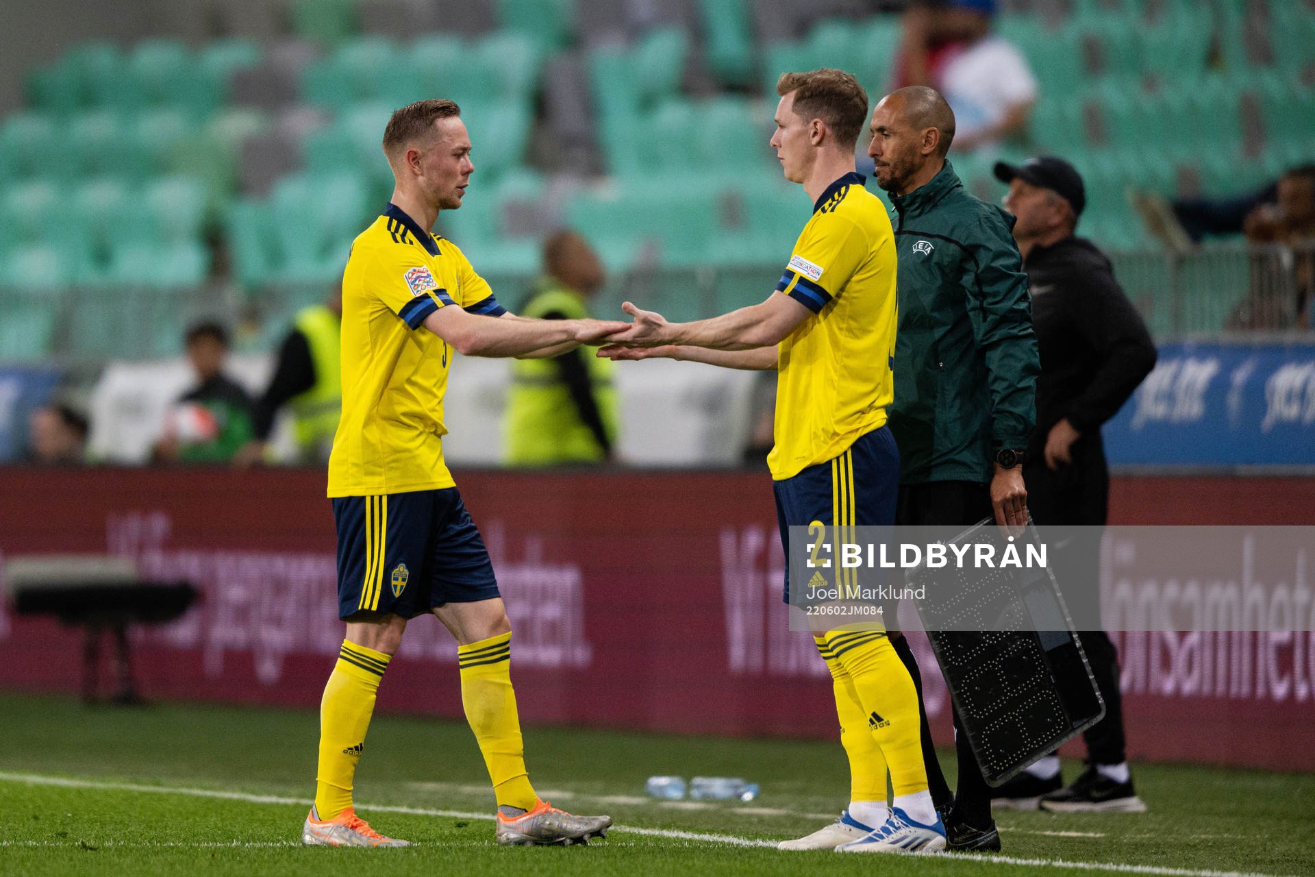 Joel Andersson and Emil Krafth of Sweden