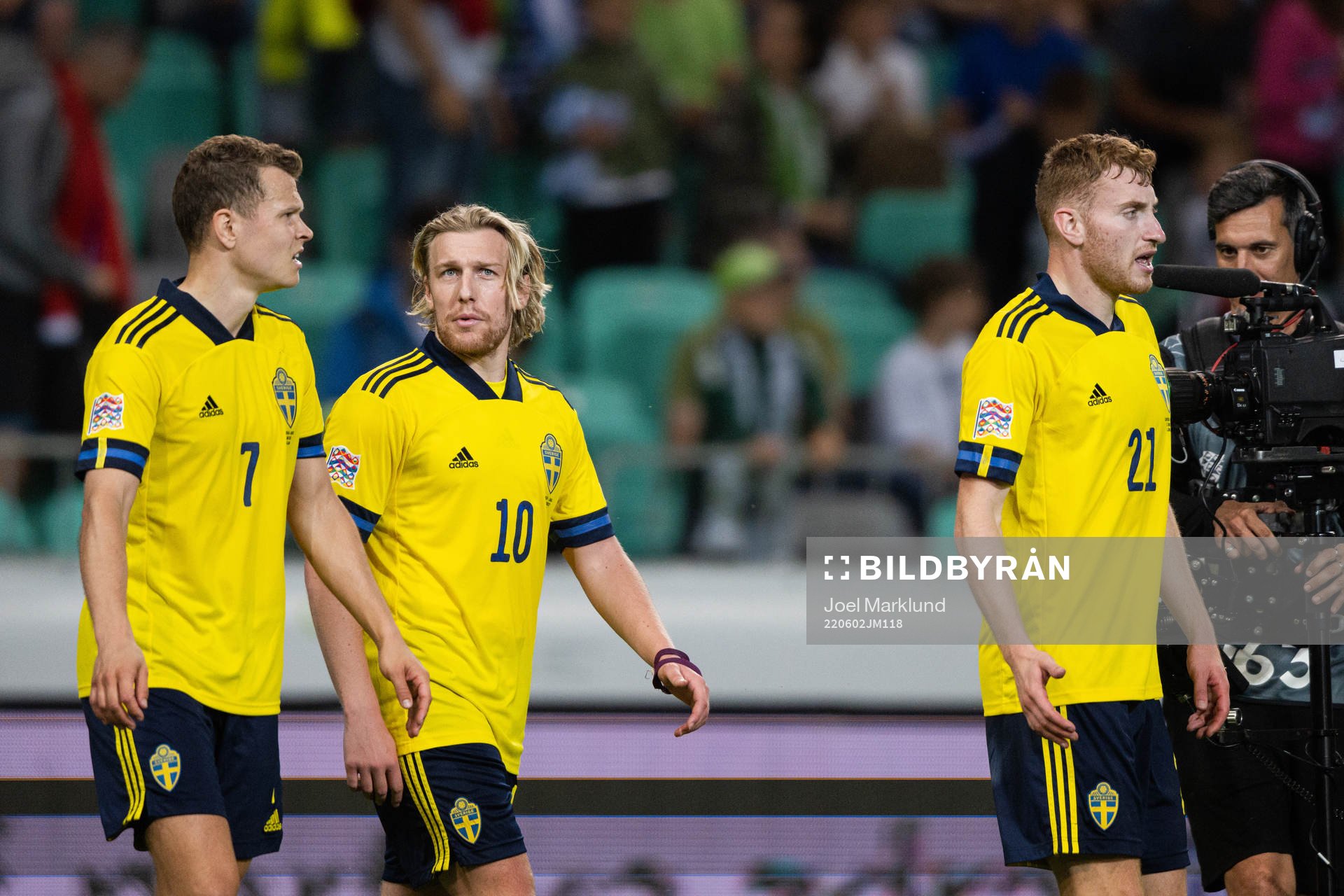 Mattias Svanberg, Emil Forsberg and Dejan Kulusevski of