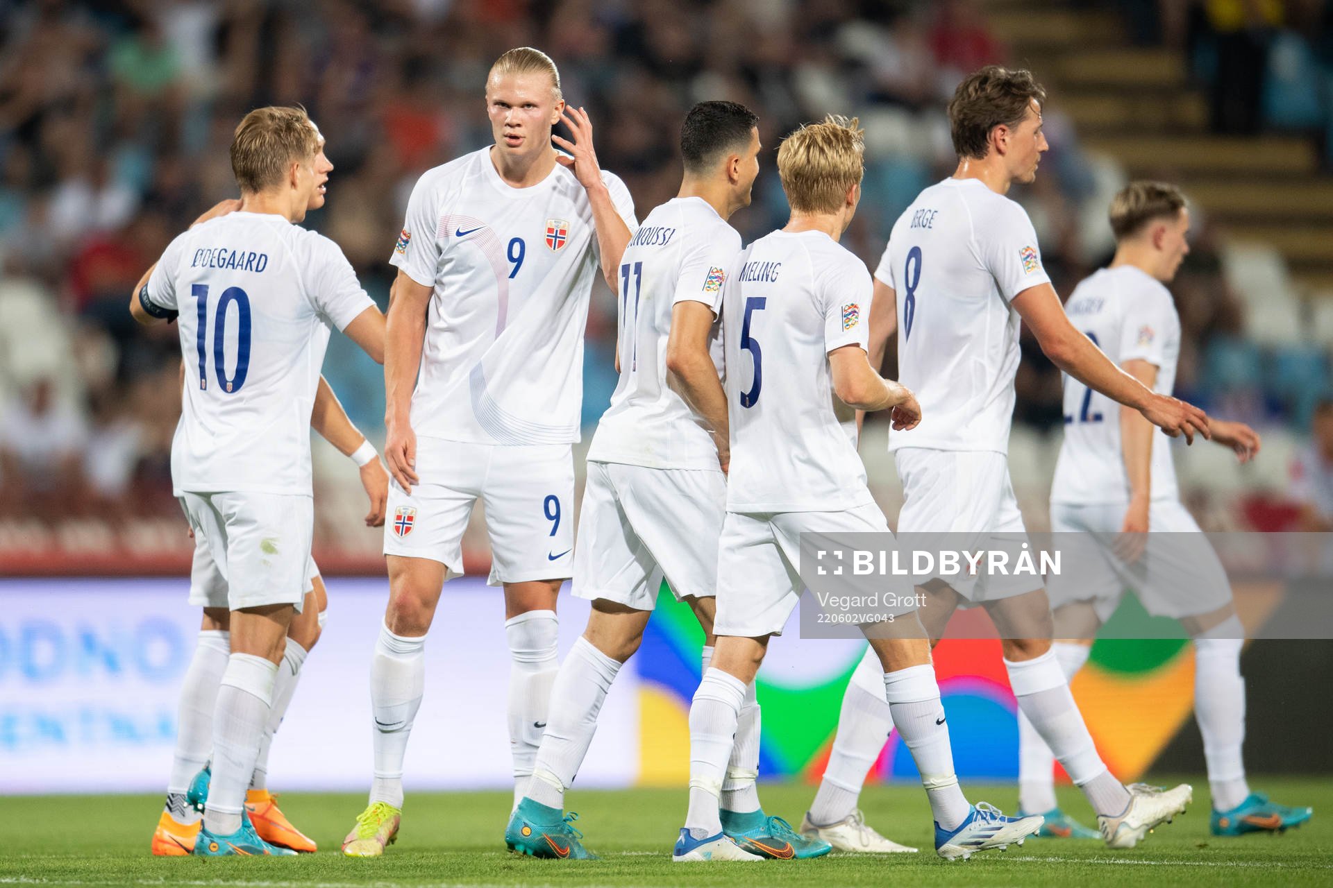 Erling Braut Haaland of Norway celebrates