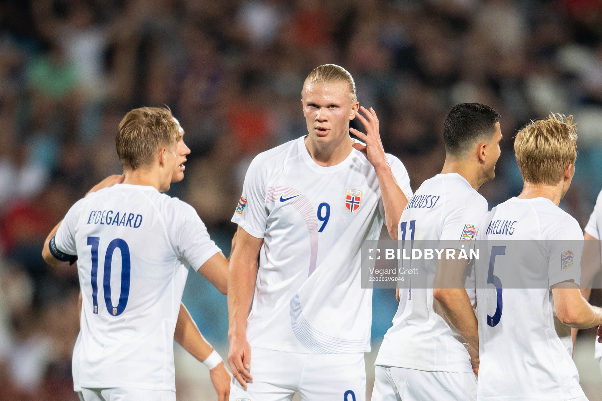 Erling Braut Haaland of Norway celebrates