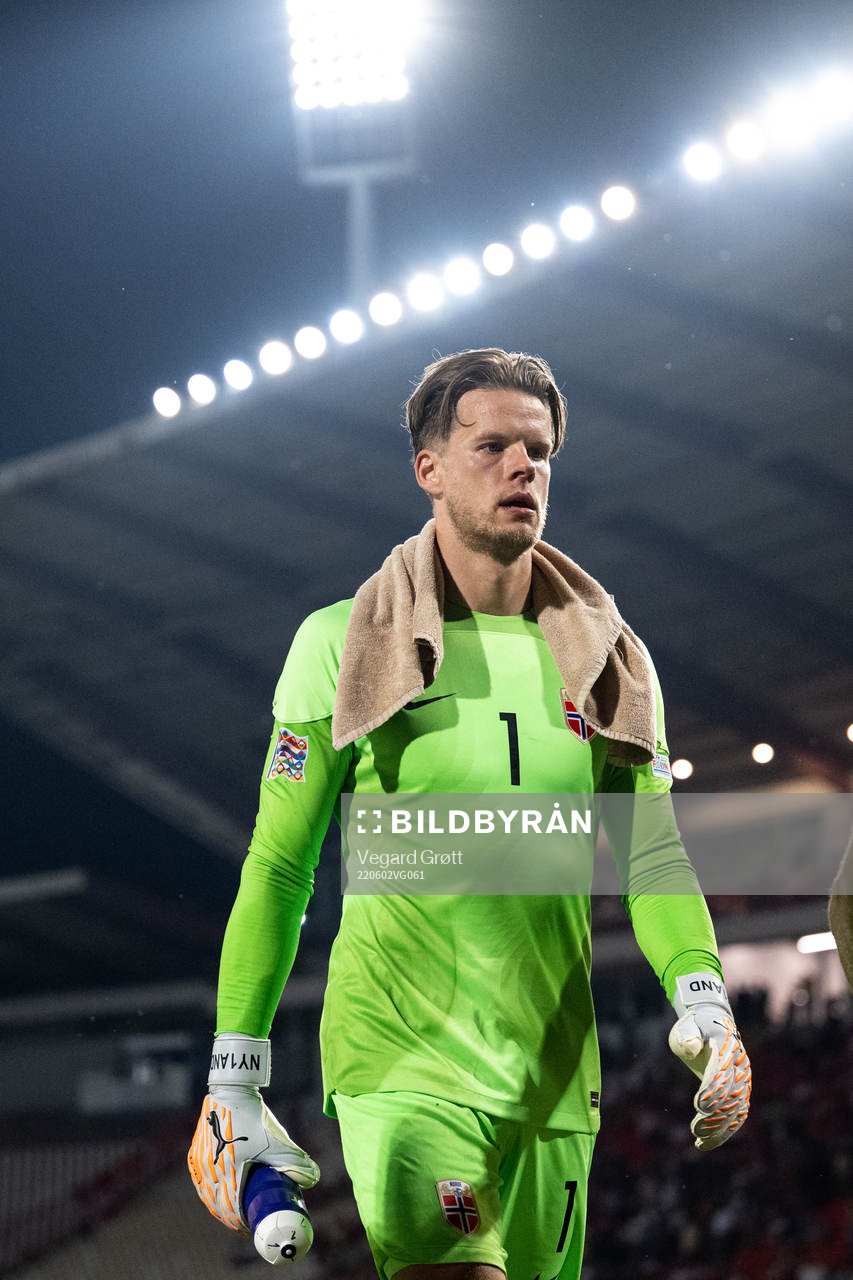Goalkeeper Ørjan Håskjold Nyland of Norway