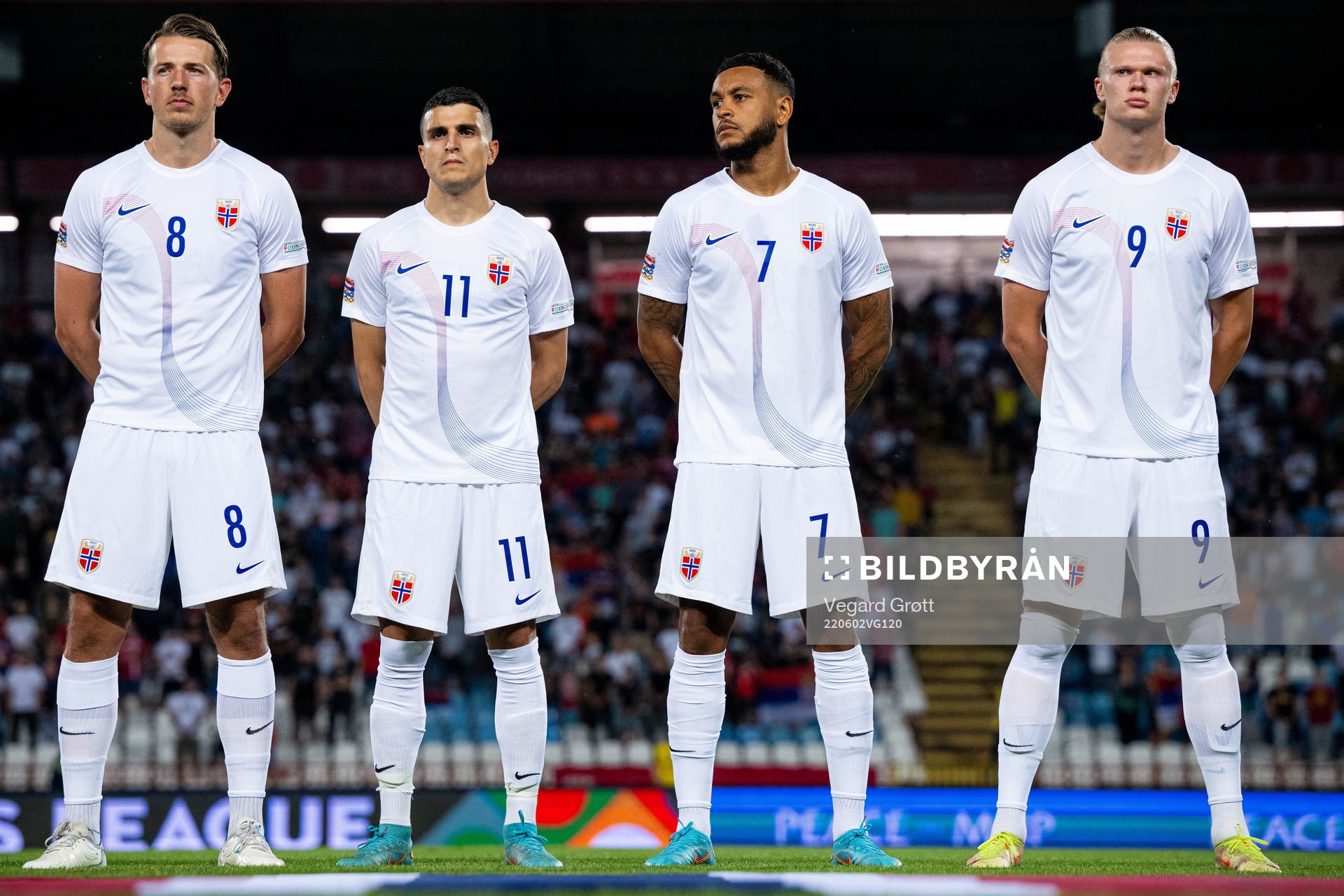 Sander Berge, Mohamed Elyounoussi, Joshua King and Erling