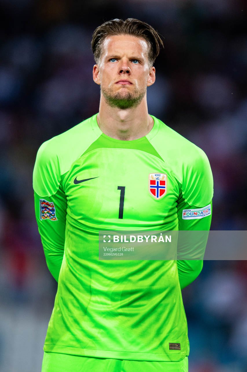 Goalkeeper Ørjan Håskjold Nyland of Norway