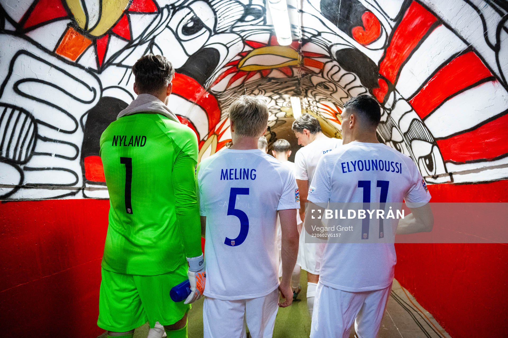 Goalkeeper Ørjan Håskjold Nyland, Birger Meling and