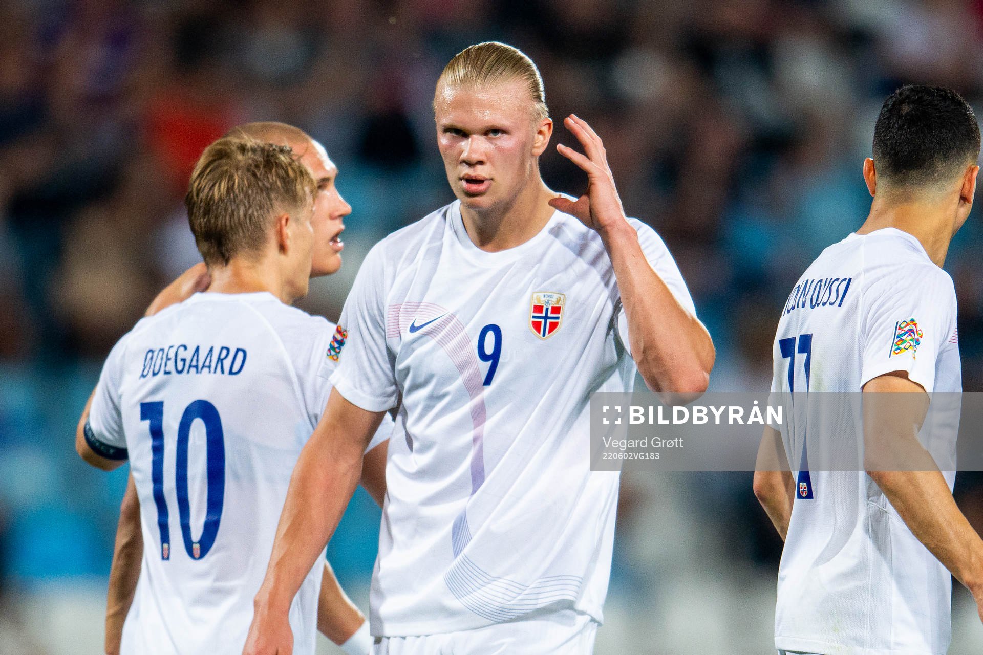 Erling Braut Haaland of Norway celebrates