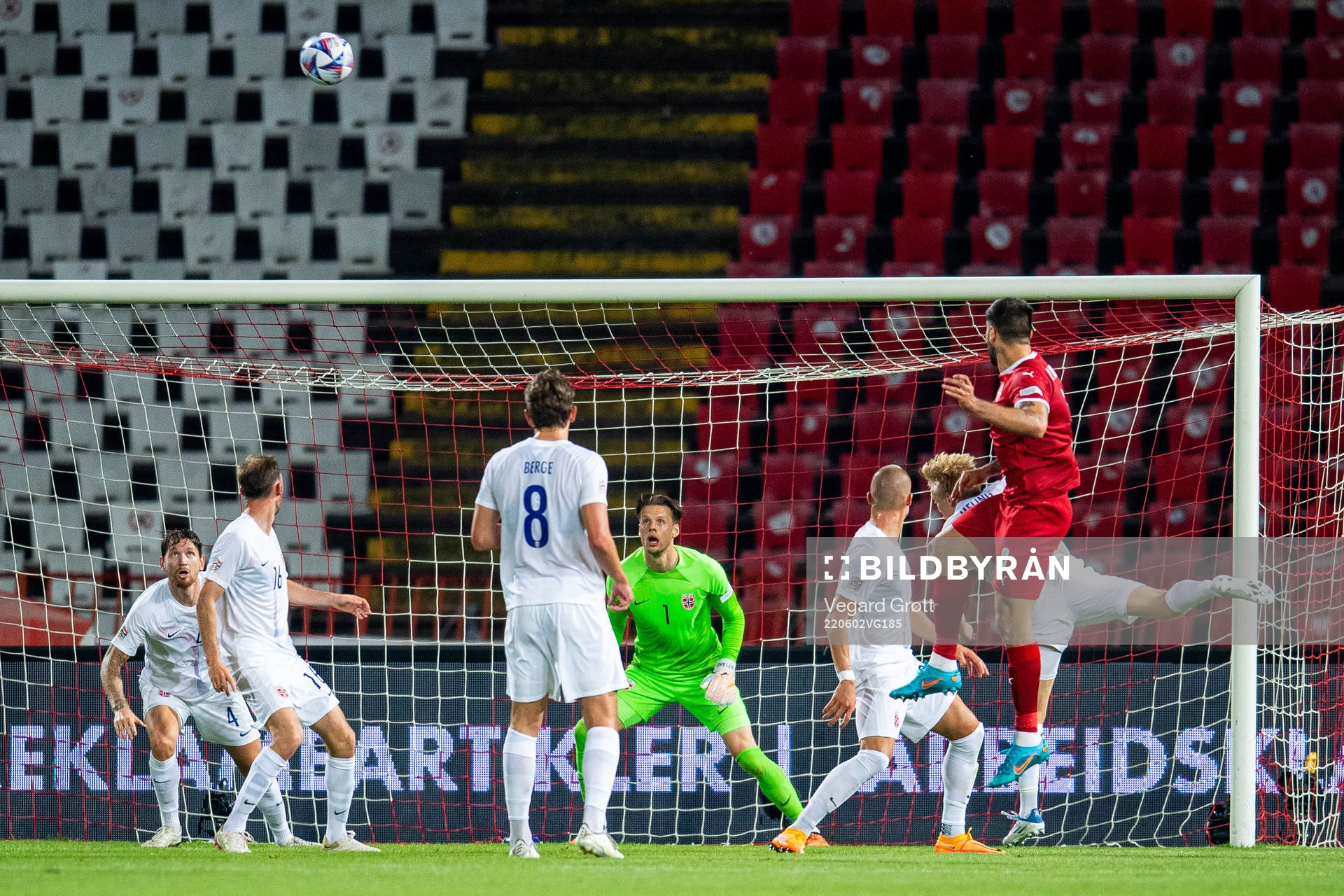 Goalkeeper Ørjan Håskjold Nyland of Norway