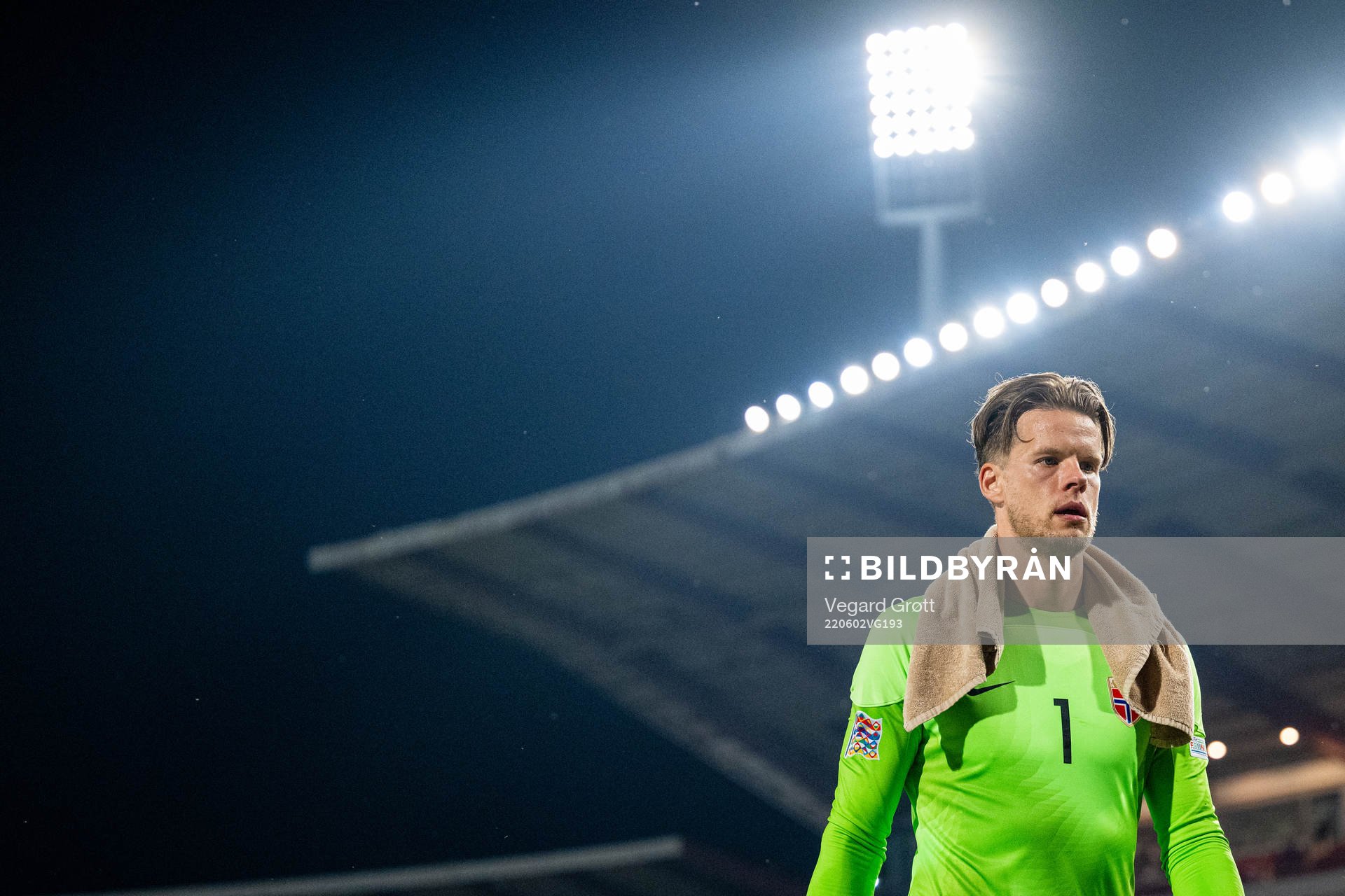 Goalkeeper Ørjan Håskjold Nyland of Norway