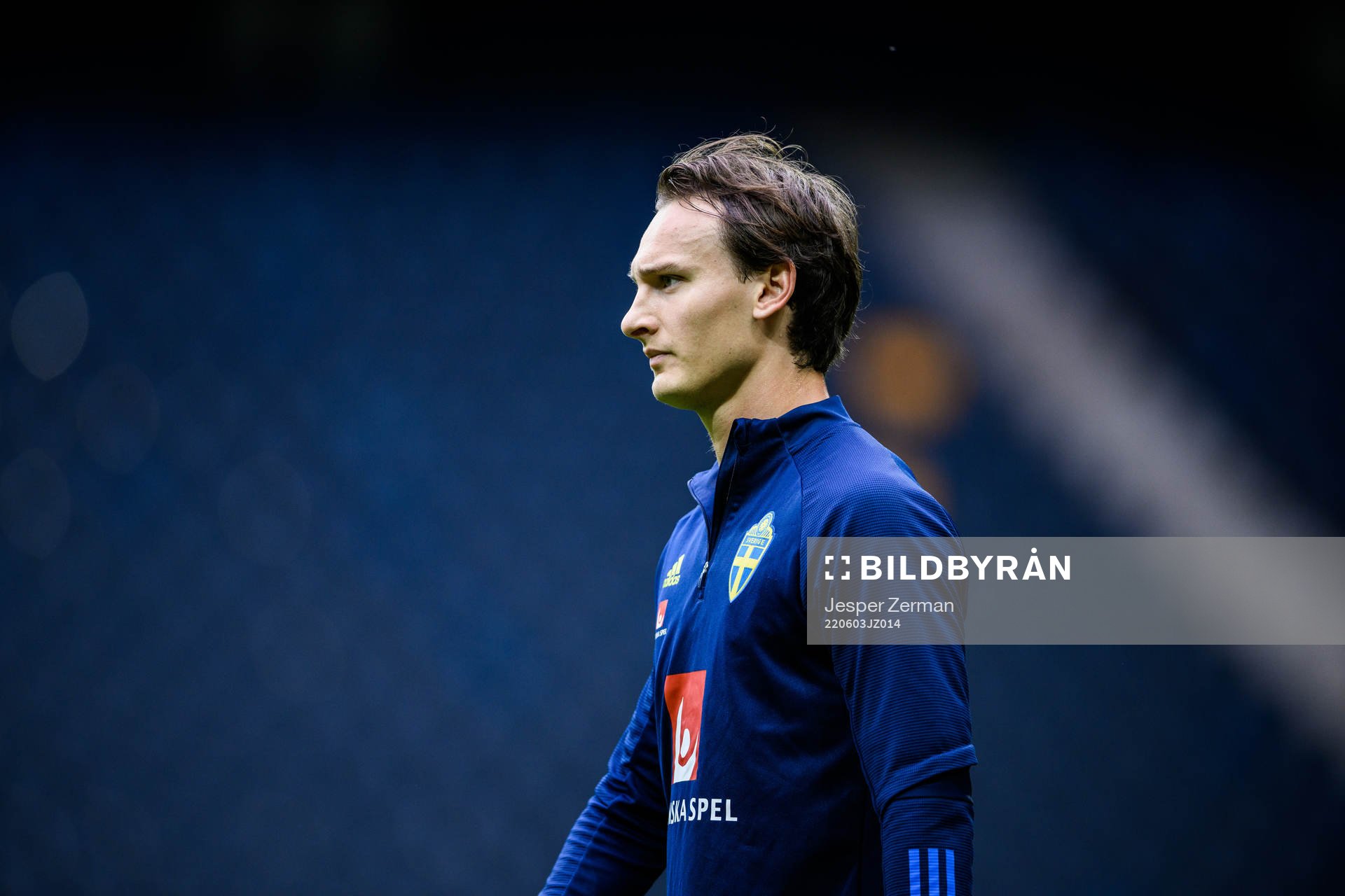 Hjalmar Ekdal of the Swedish national football team