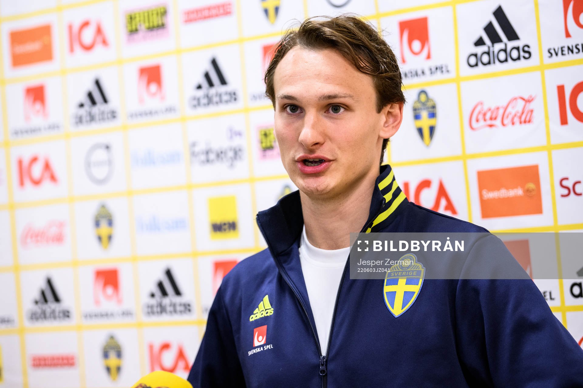Hjalmar Ekdal of the Swedish national football team