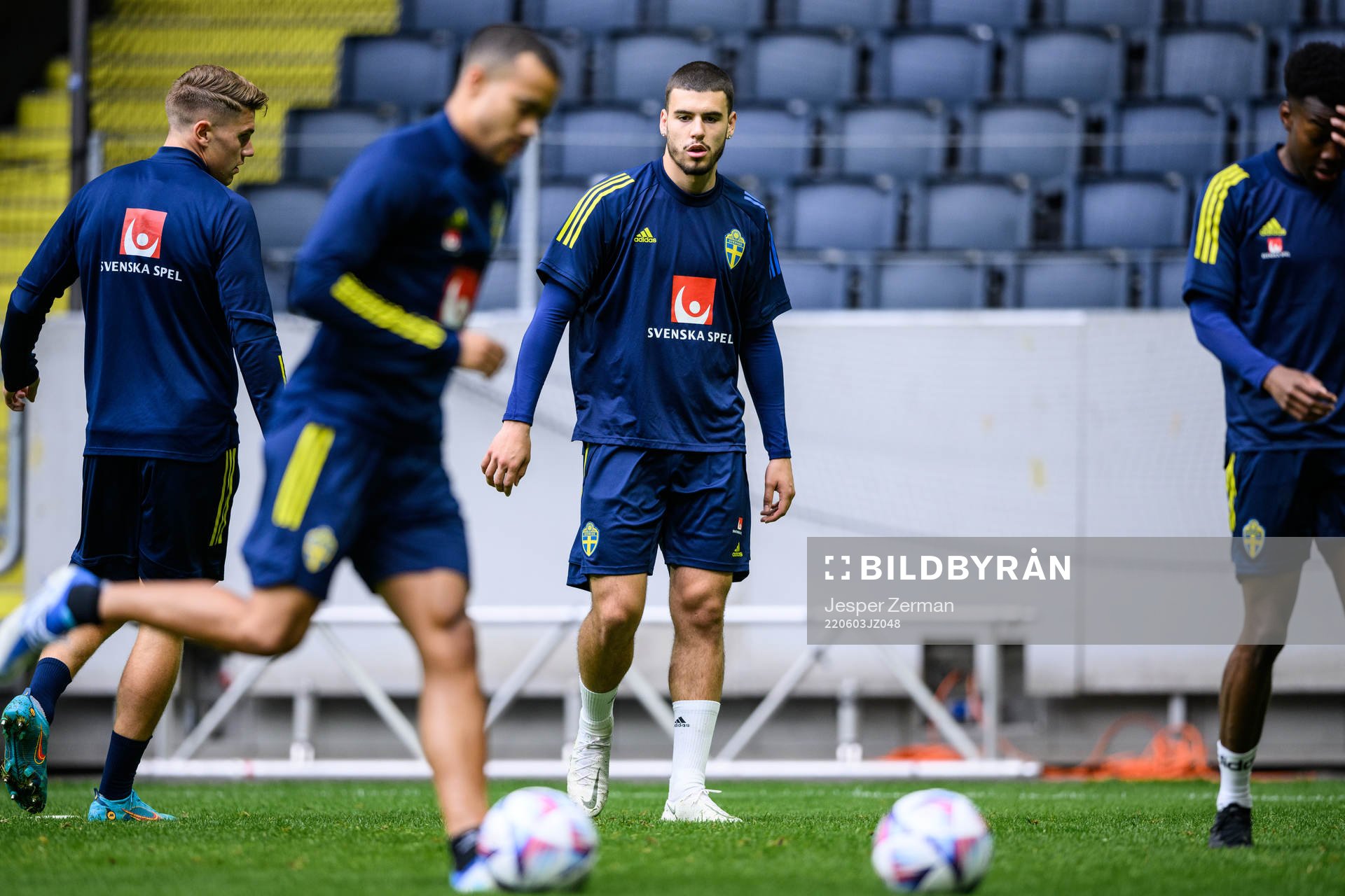 Edvin Kurtulus of the Swedish national football team