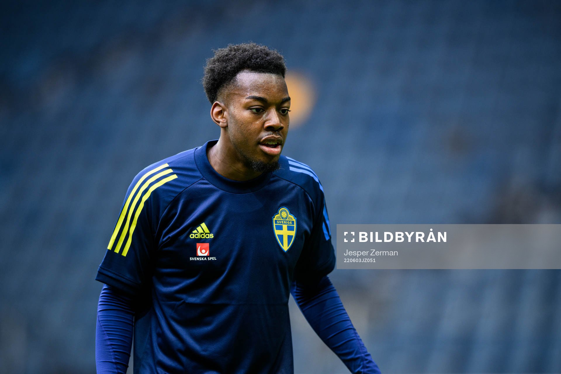 Anthony Elanga of the Swedish national football team