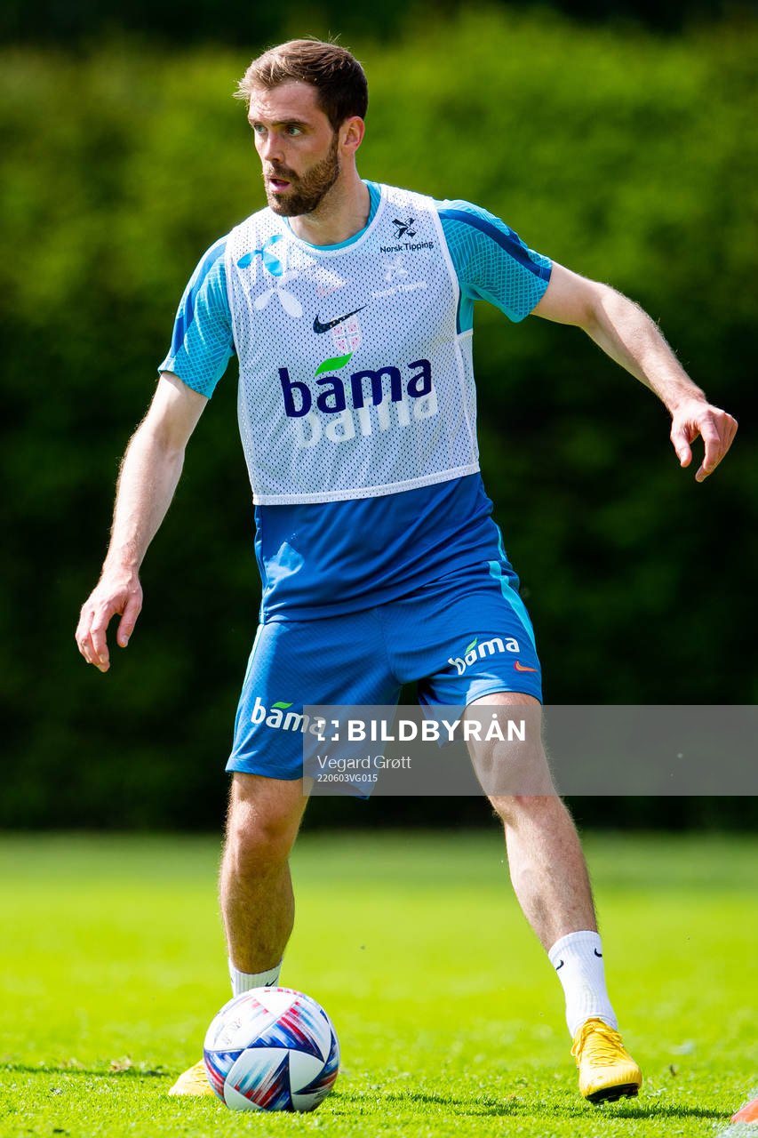 Brede Moe of the Norwegian national football team