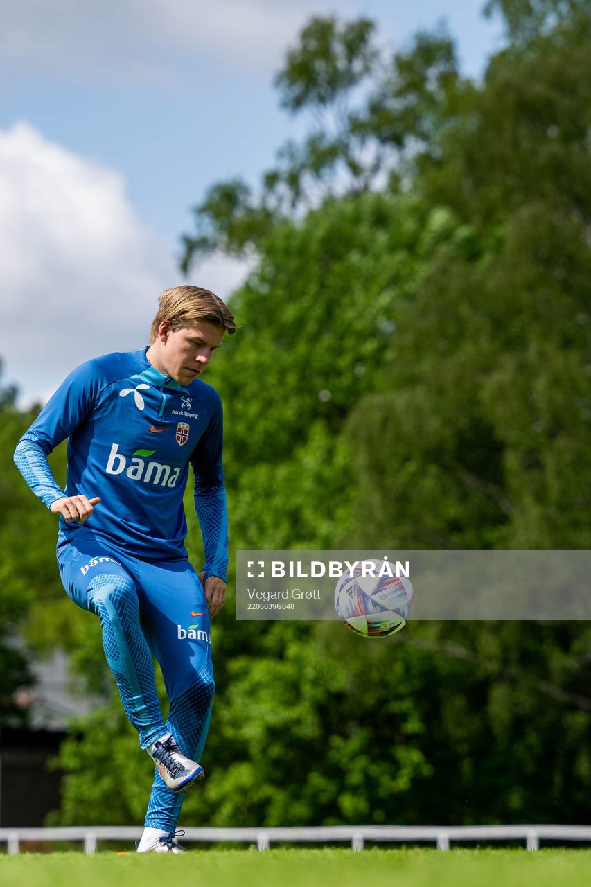 Jens Petter Hauge of the Norwegian national football team