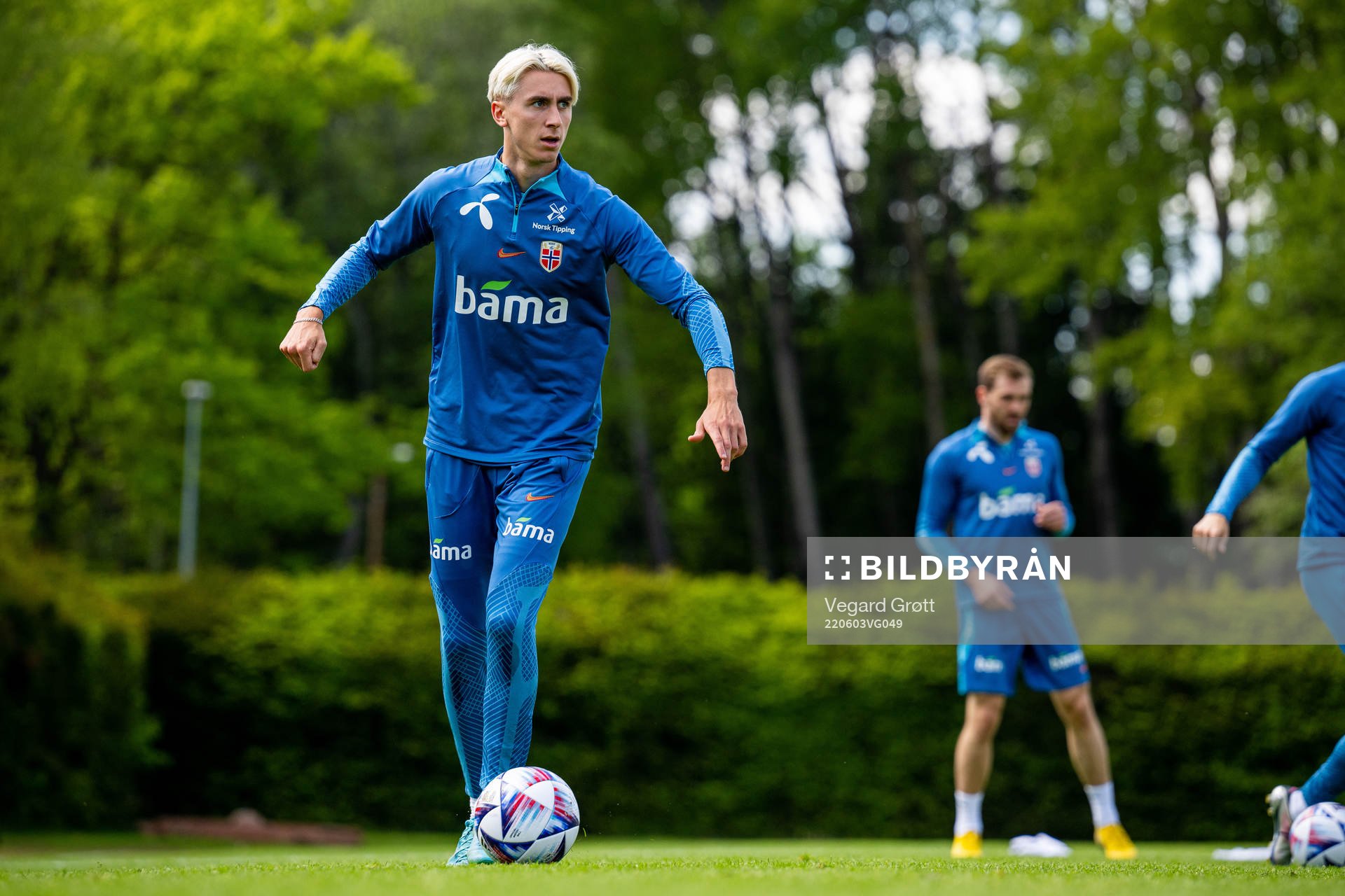 Dennis Johnsen of the Norwegian national football team