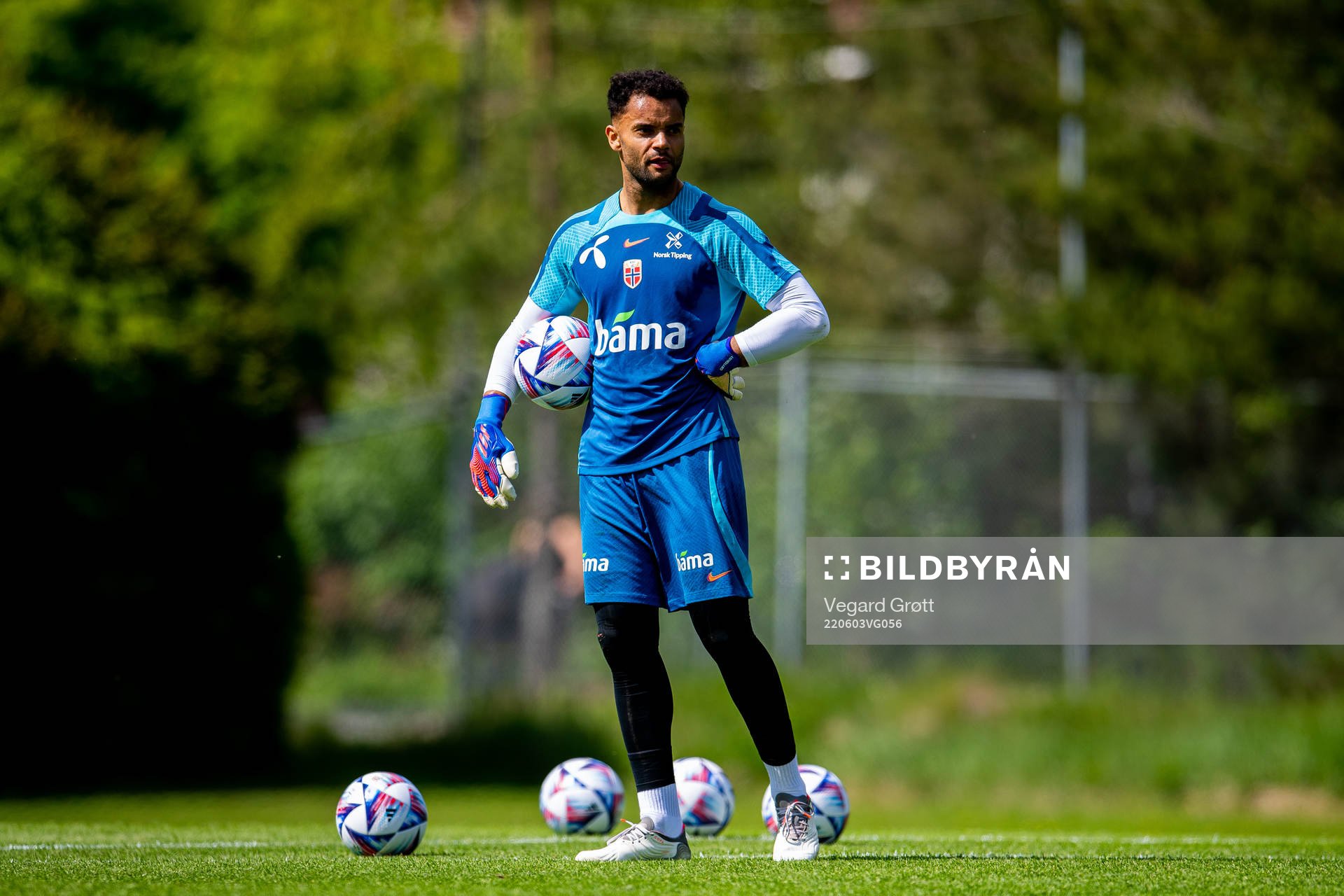 Goalkeeper Sten Grytebust of the Norwegian national
