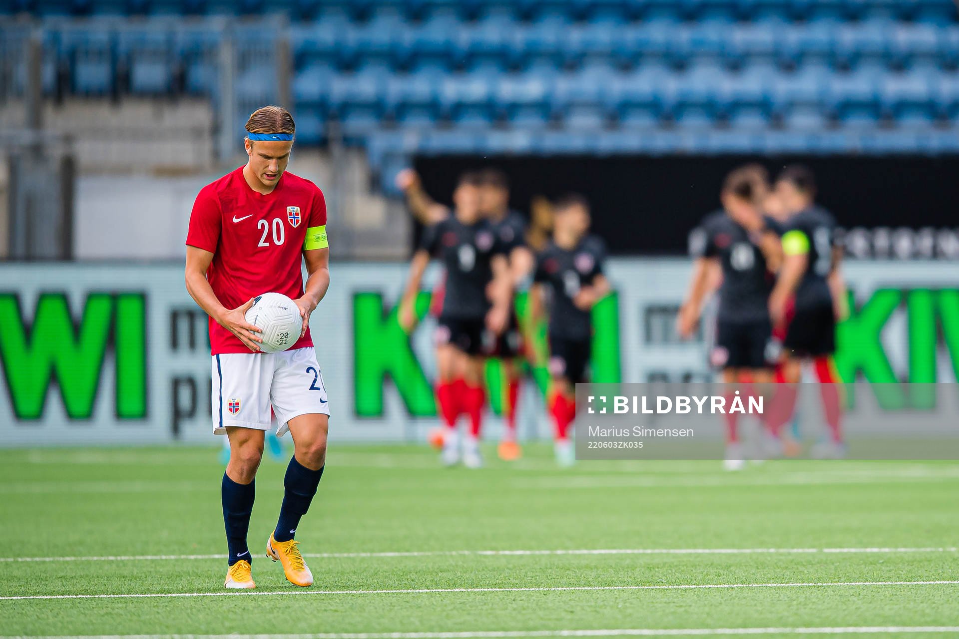 Erik Botheim of Norway looks dejected