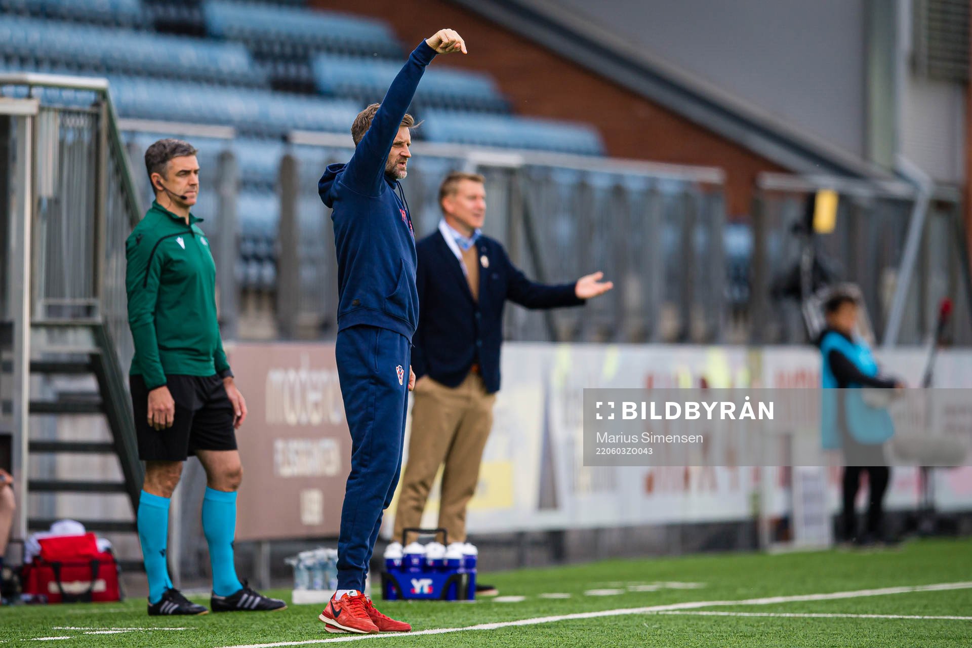 Igor Bišcan, head coach of Croatia, during the UEFA European Under-21 Qualifier football match between Norway and Croatia on June 3, 2022 in Drammen.