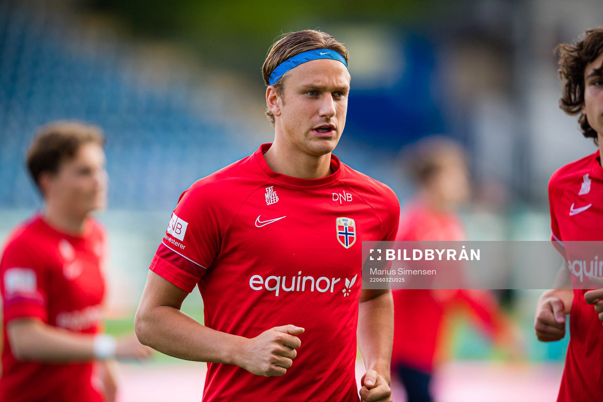 Erik Botheim of Norway warms up