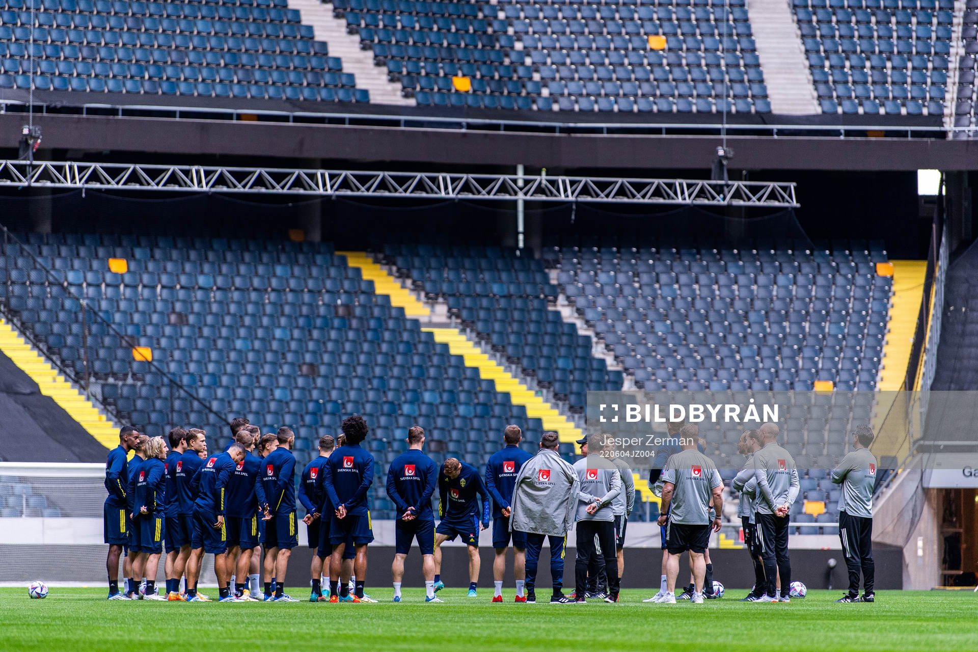 Players and coaches of the Swedish national football team