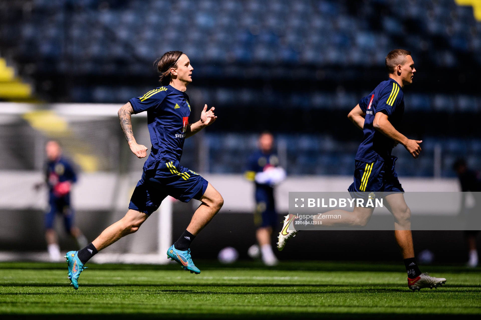 Kristoffer Olsson and Ludwig Augustinsson of the Swedish
