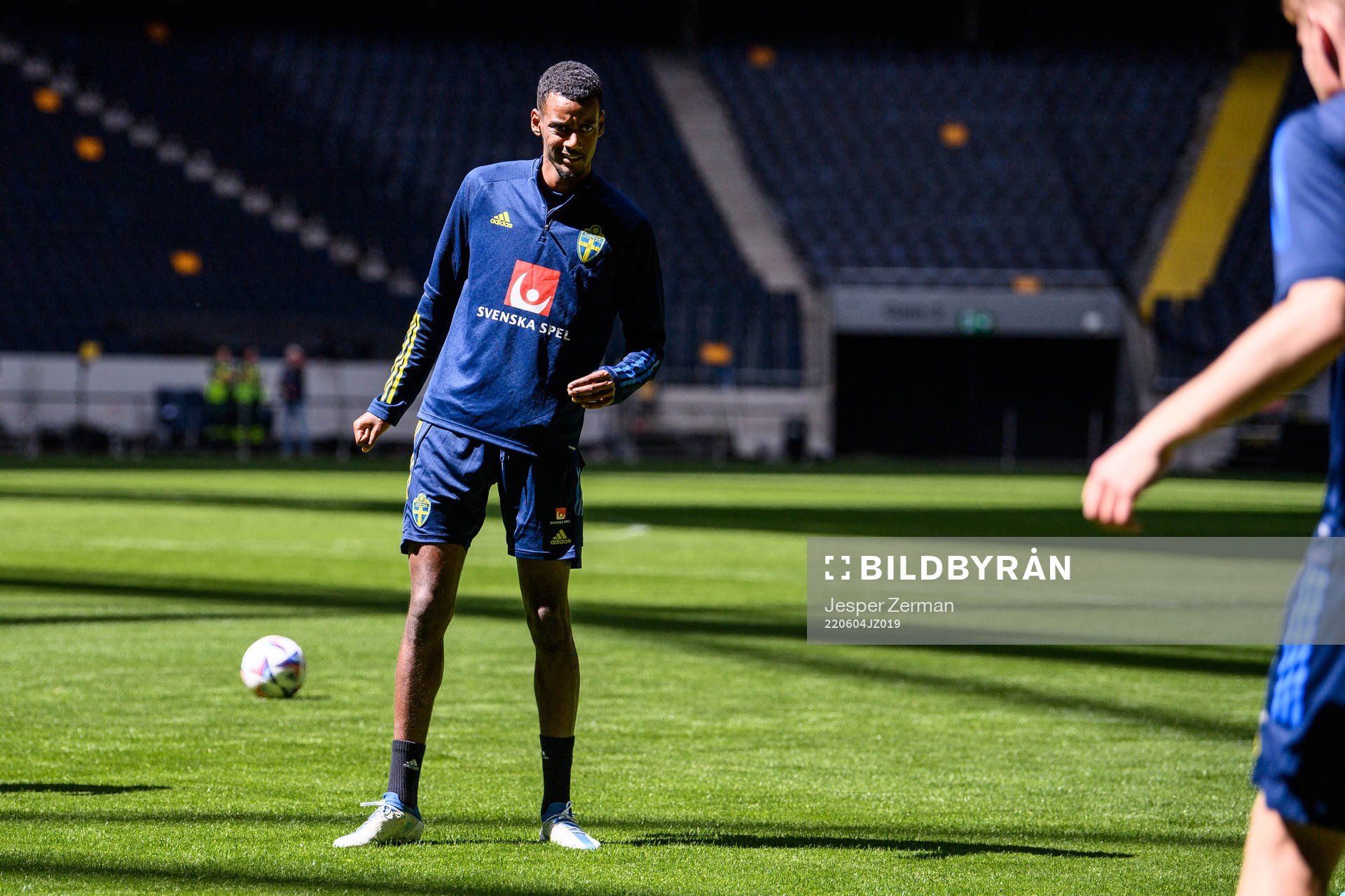 Alexander Isak of the Swedish national football team
