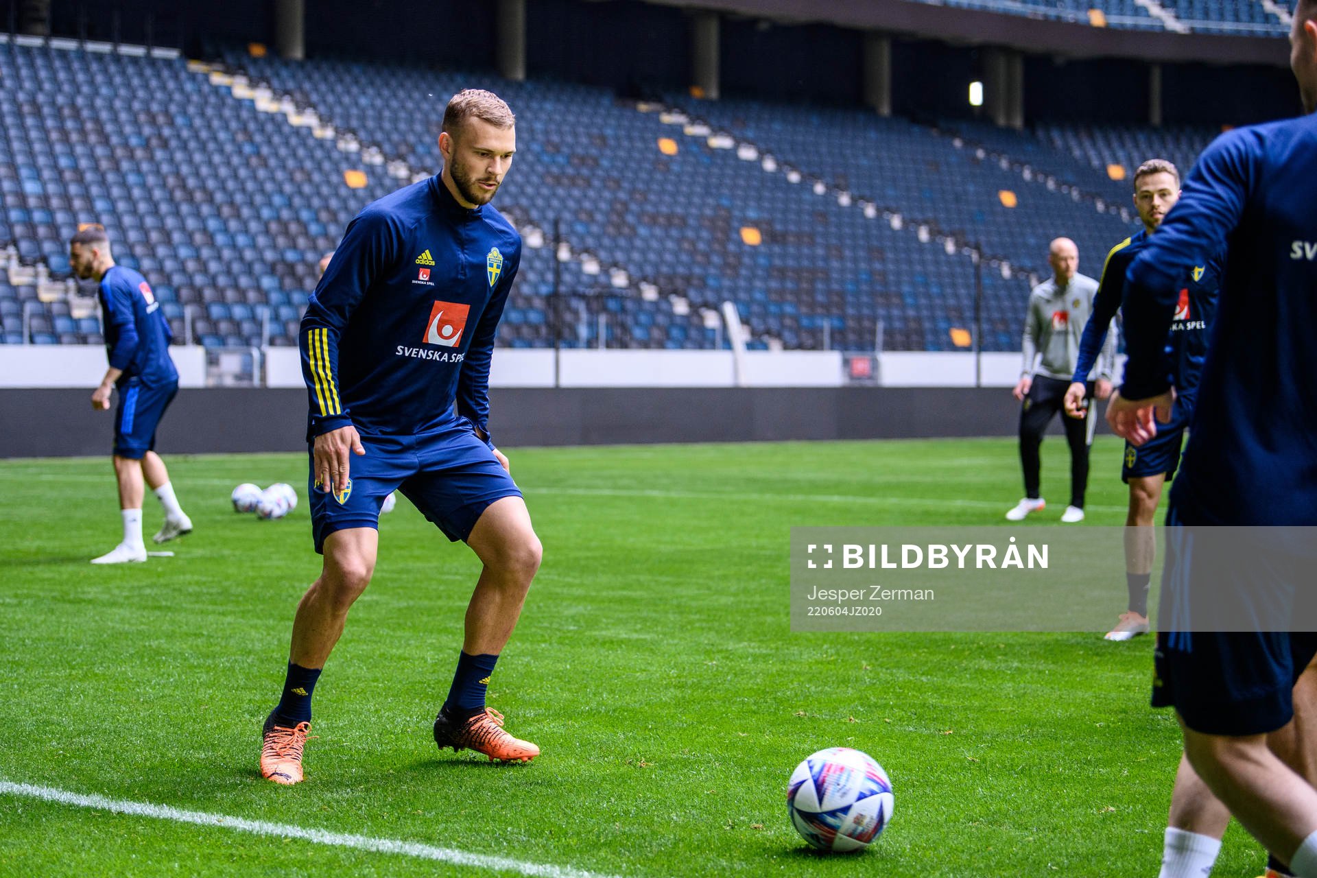 Jesper Karlström of the Swedish national football team