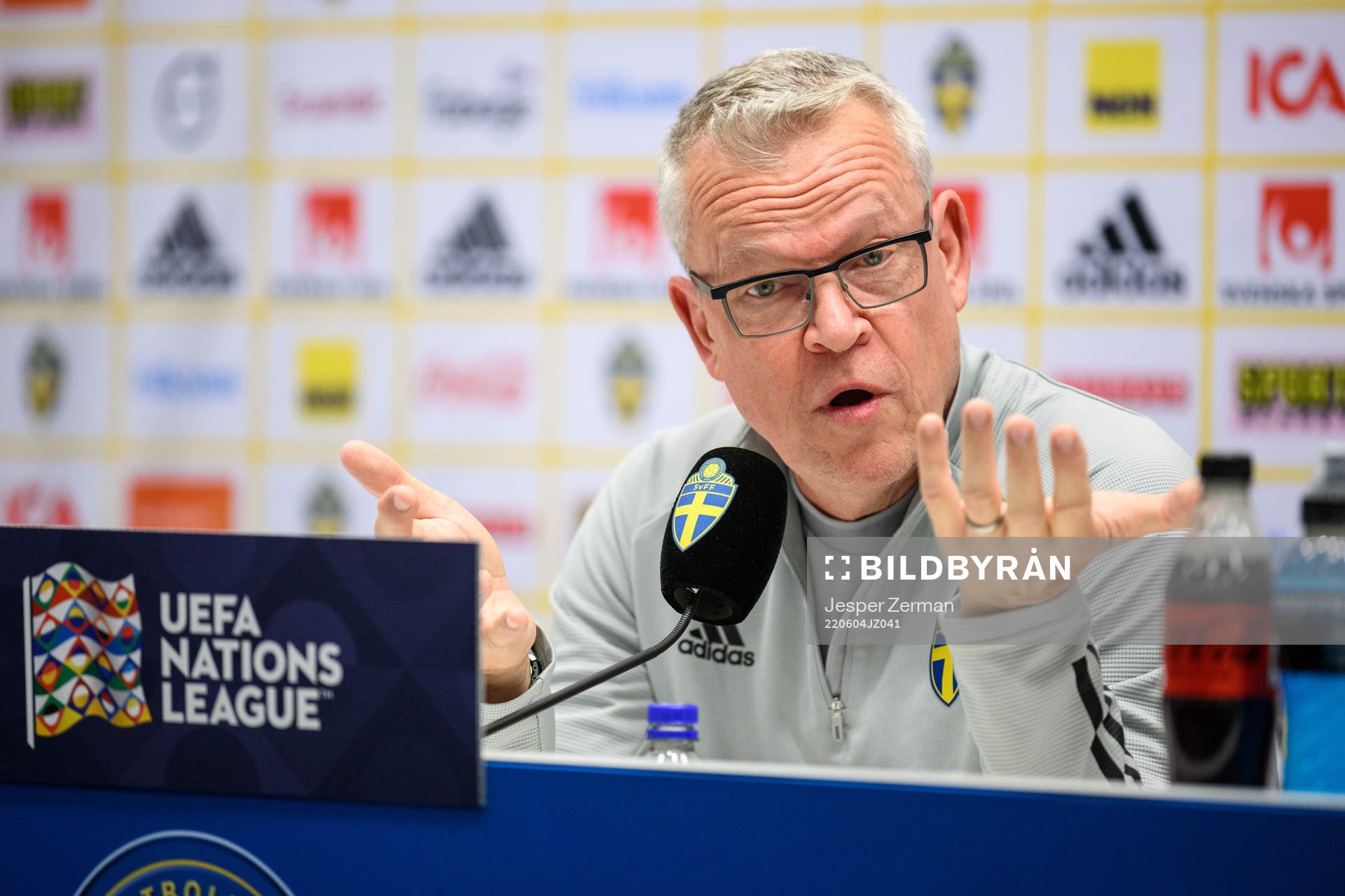 head coach Janne Andersson of the Swedish national football