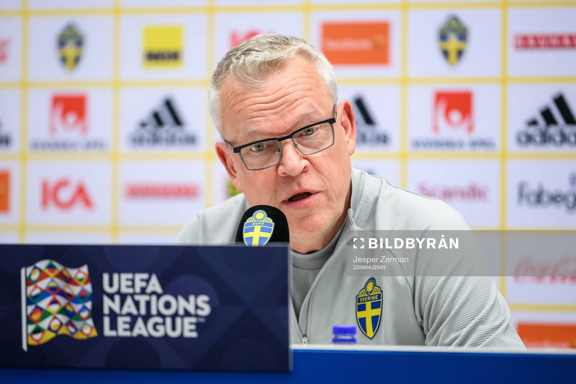 head coach Janne Andersson of the Swedish national football