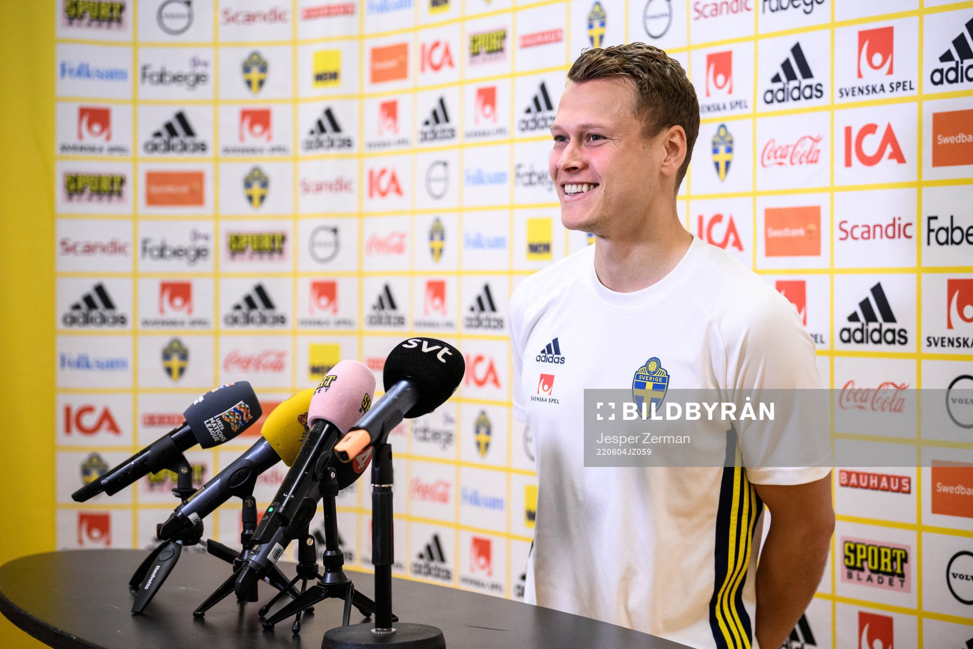 Viktor Claesson of the Swedish national football team