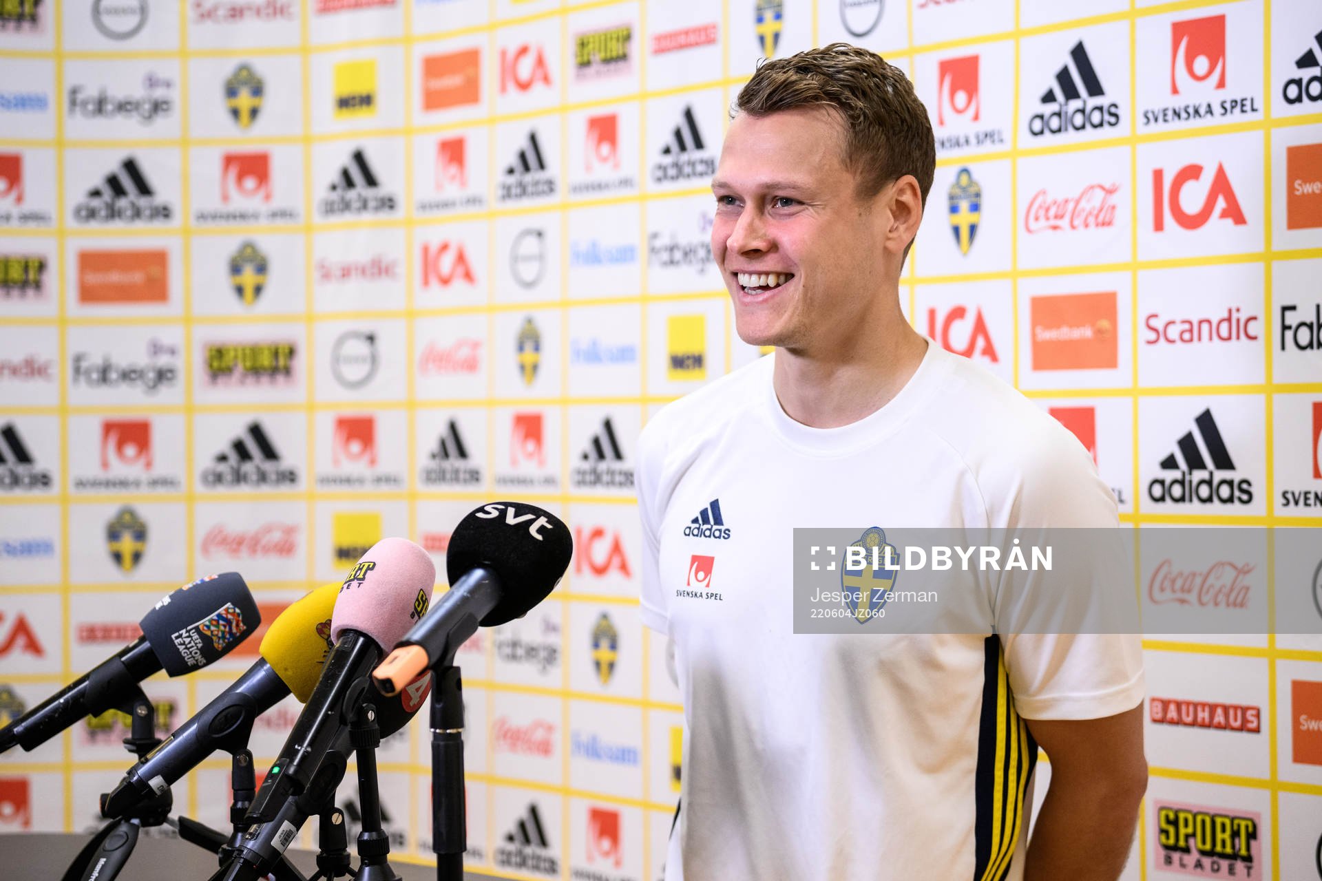 Viktor Claesson of the Swedish national football team