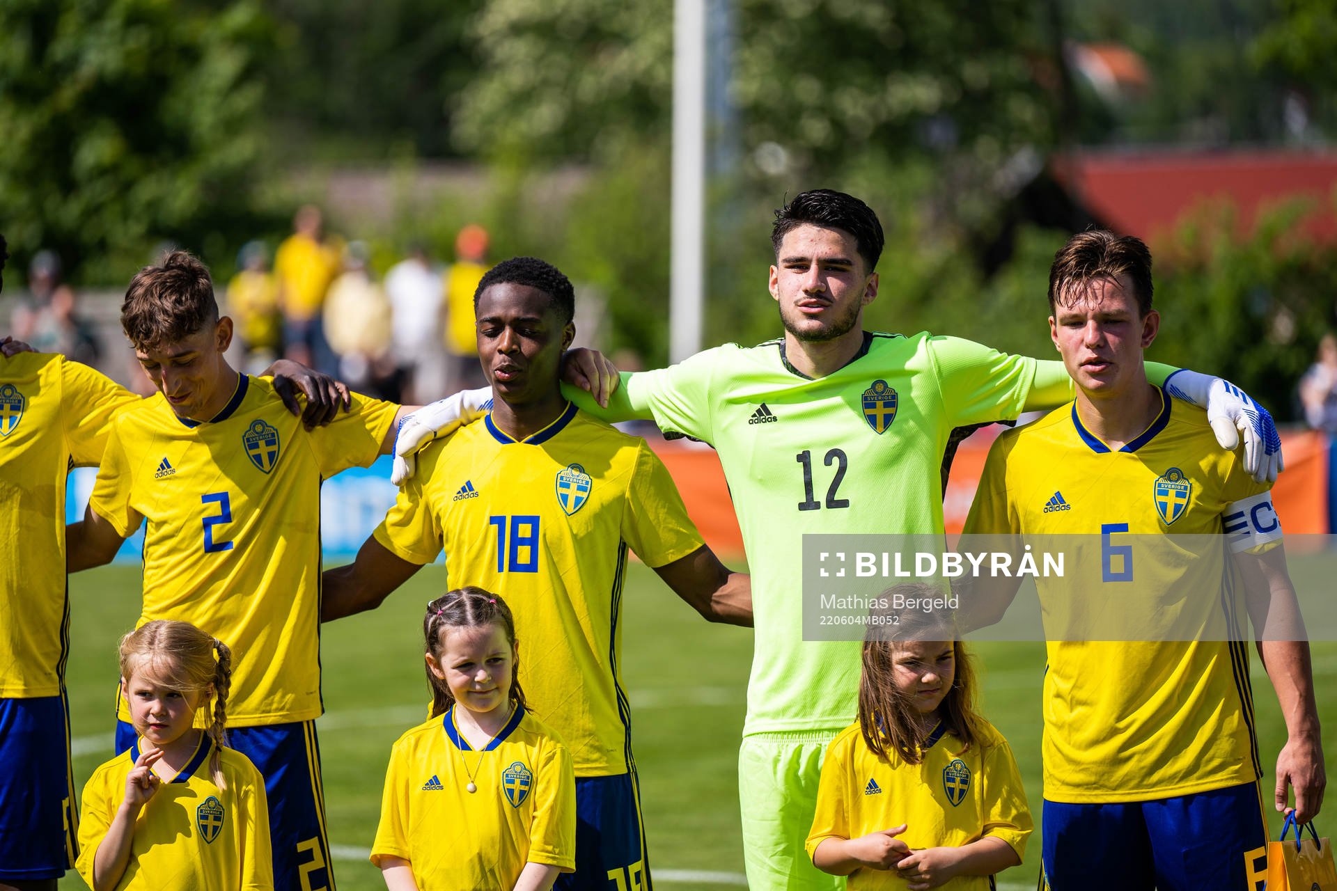 Sveriges Jonas Rohui, Richie Omorowa, målvakt Daniel